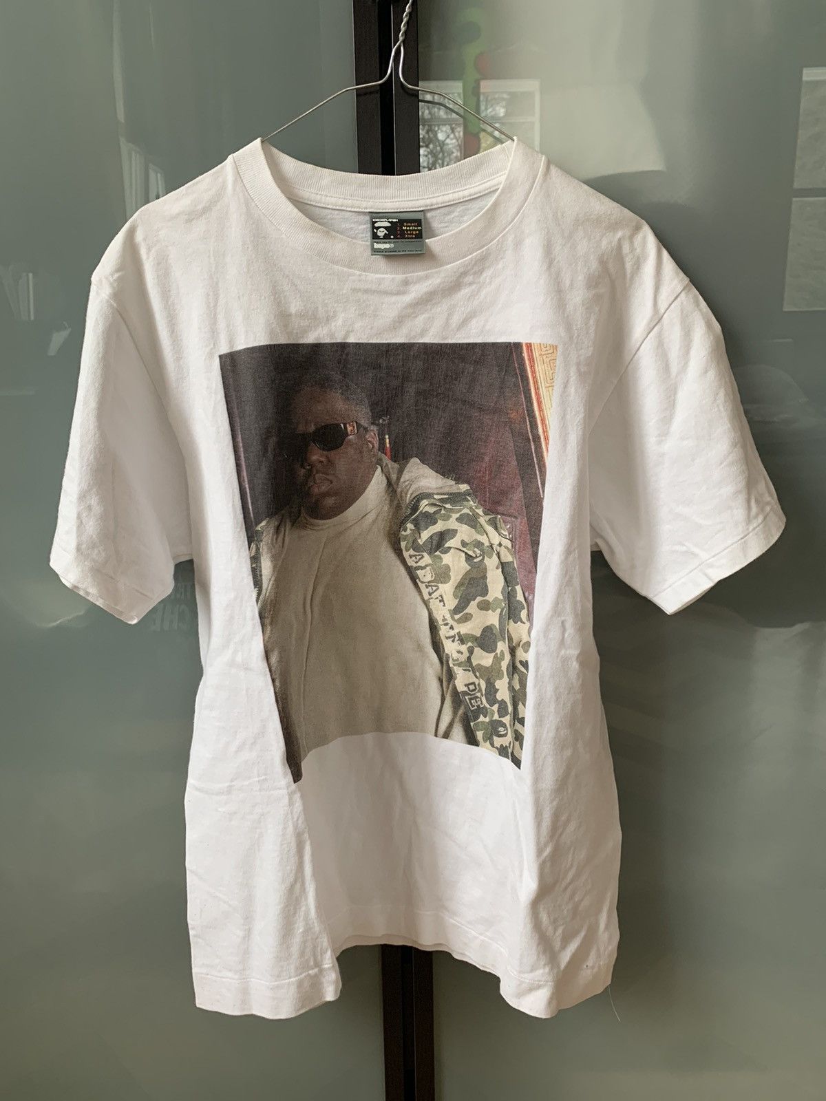 Bape 2002 Bape Shawn Mortensen x Notorious B.I.G Biggie Photo Tee