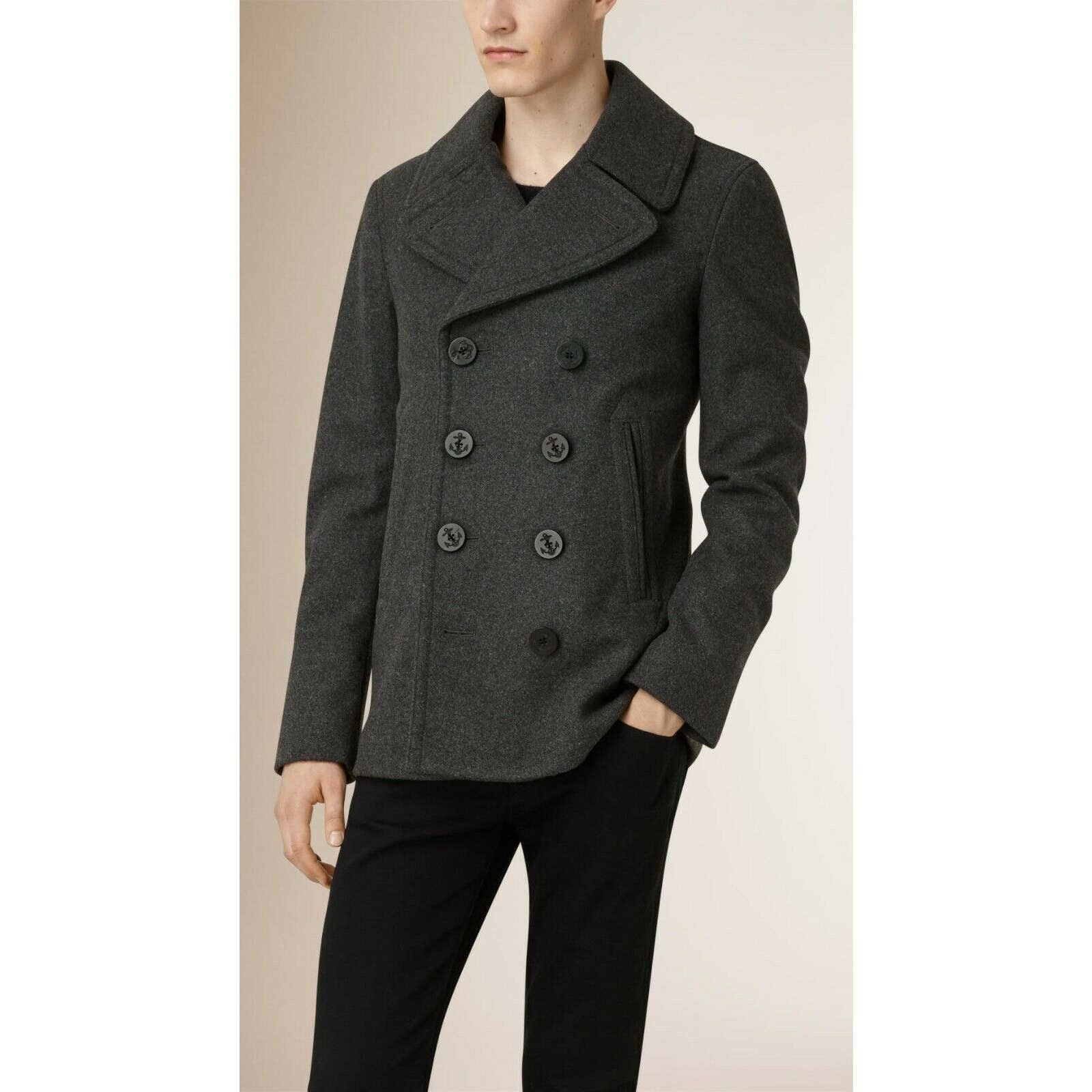 Burberry hot sale peacoat men