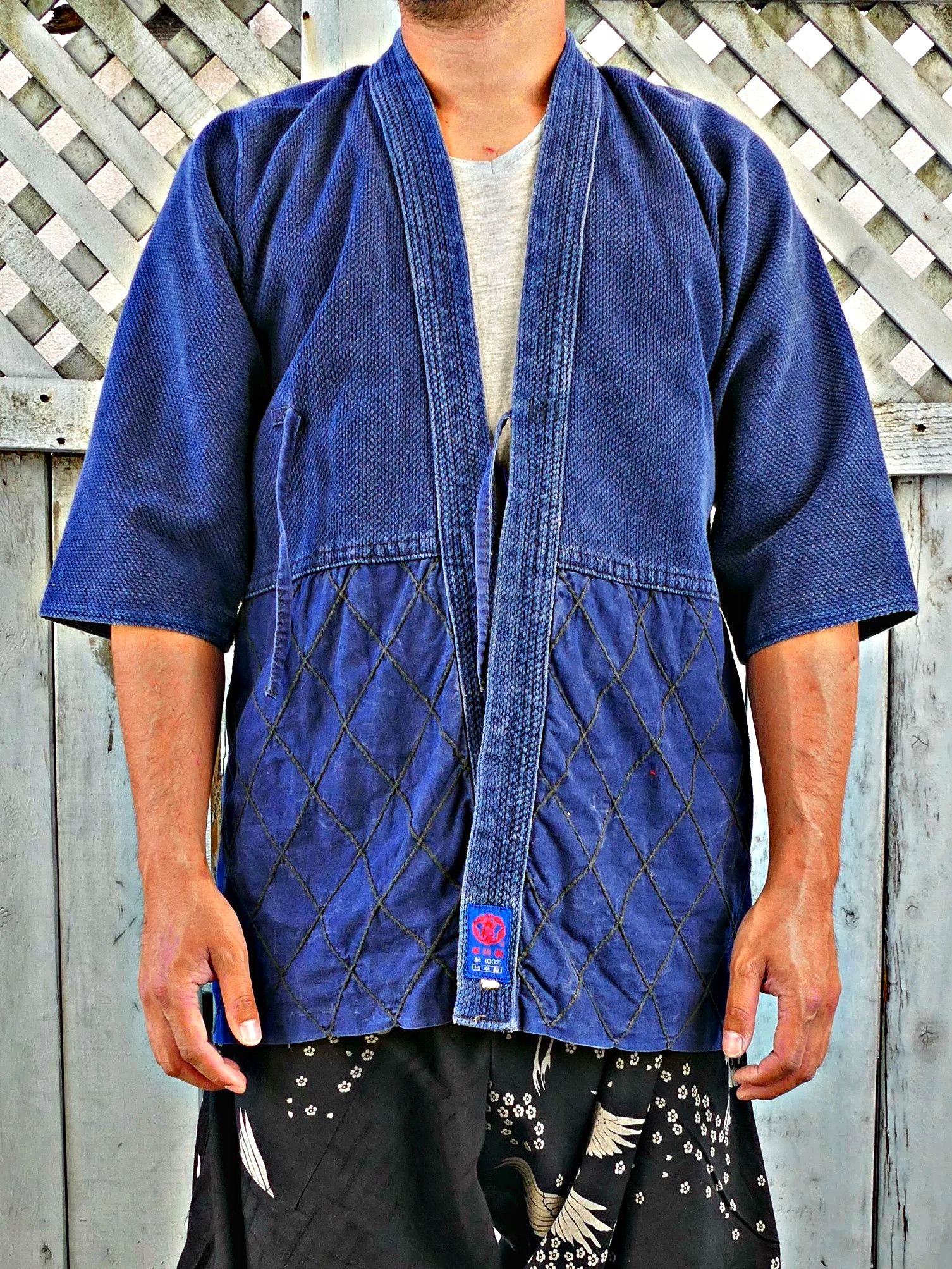 Indigo × Japanese Brand 🔥Style Kapital Dyed Woven Cotton Drawstrings Kimono🔥 Size US S / EU 44-46 / 1 - 1 Thumbnail