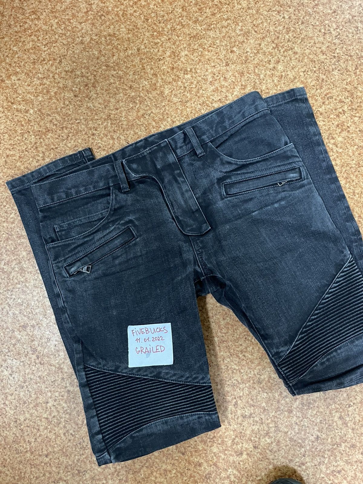 Balmain Balmain Biker Jeans Size US 33 - 8 Thumbnail