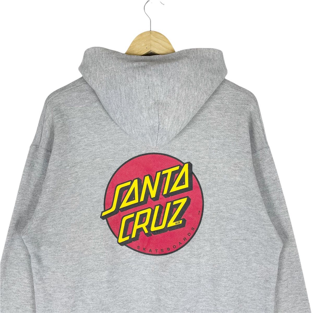 Santa Cruz Skateboards × Vintage ☀️90s SANTA CRUZ Hoodie Skate Sweatshirt Crewneck Size US M / EU 48-50 / 2 - 6 Thumbnail