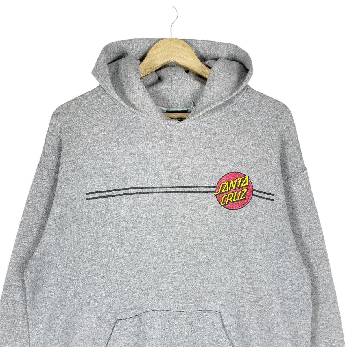 Santa Cruz Skateboards × Vintage ☀️90s SANTA CRUZ Hoodie Skate Sweatshirt Crewneck Size US M / EU 48-50 / 2 - 3 Thumbnail
