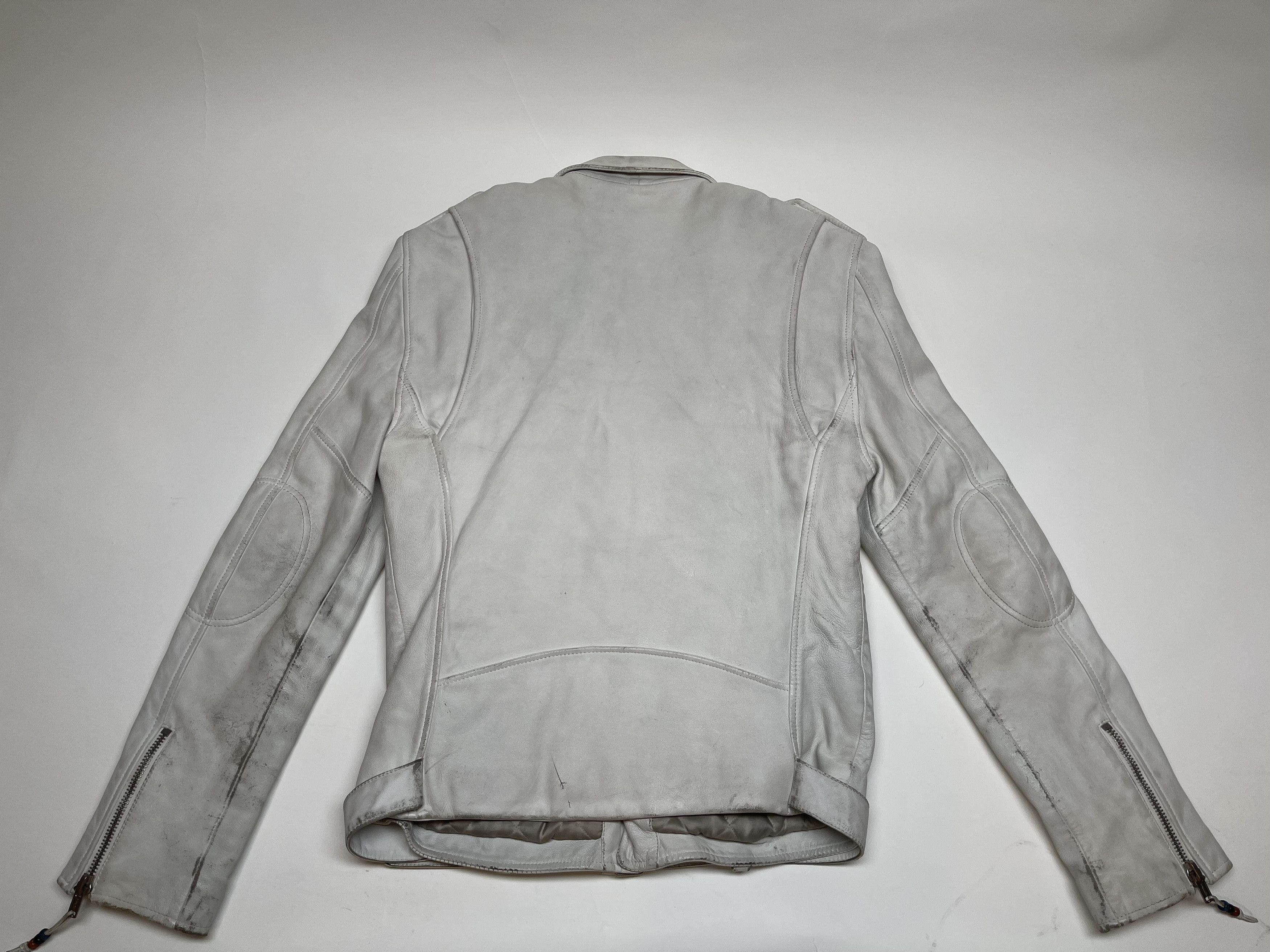 Blk Dnm BLK DNM White Leather jacket Size US M / EU 48-50 / 2 - 5 Thumbnail