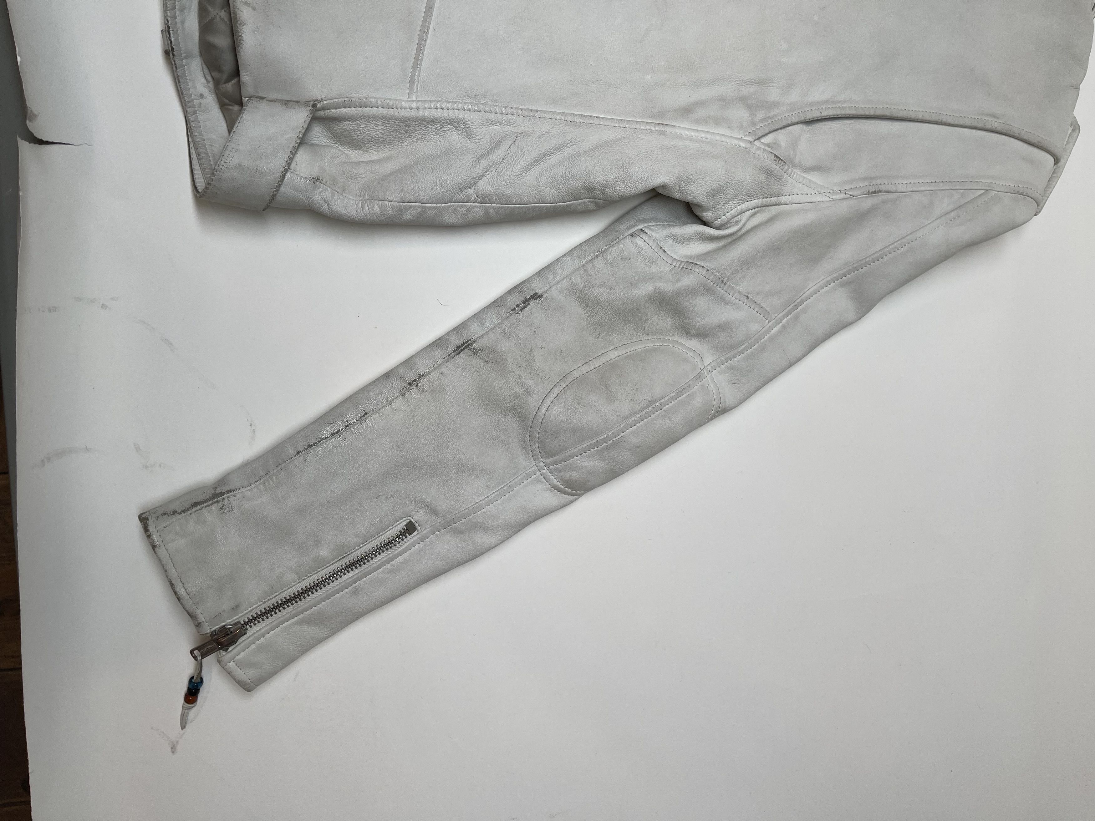 Blk Dnm BLK DNM White Leather jacket Size US M / EU 48-50 / 2 - 10 Thumbnail