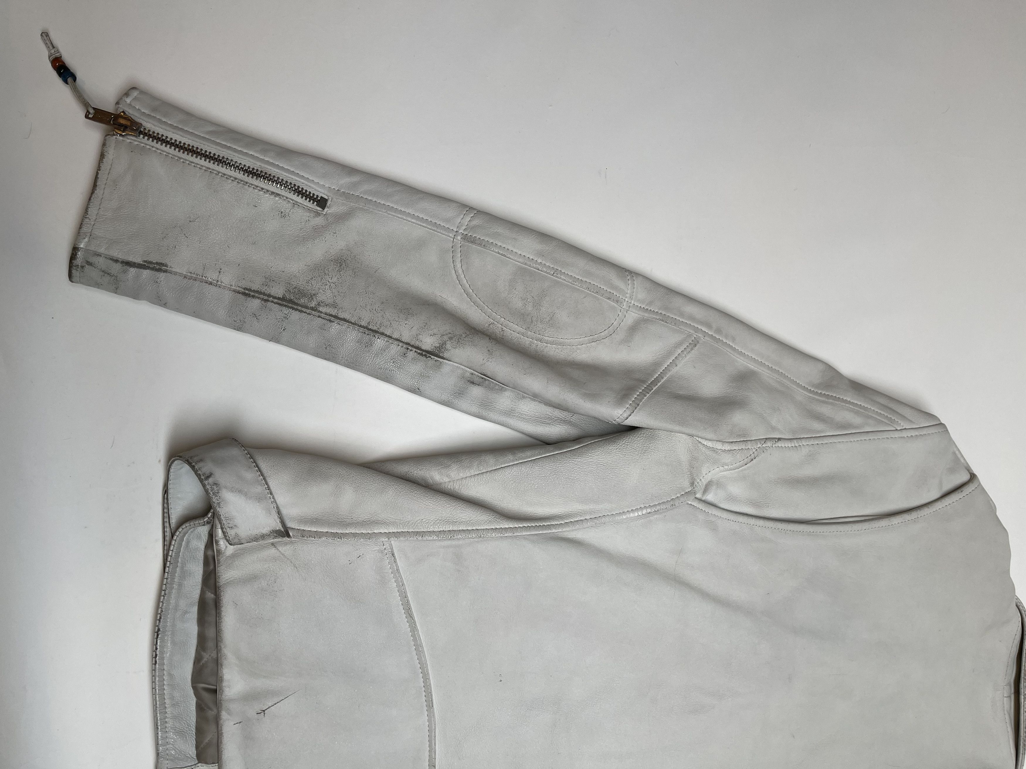 Blk Dnm BLK DNM White Leather jacket Size US M / EU 48-50 / 2 - 9 Thumbnail