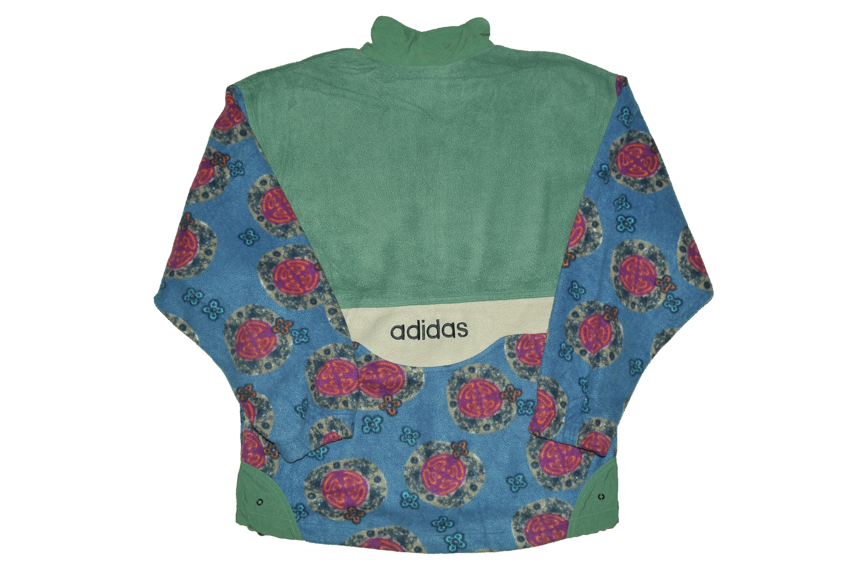 Adidas Vintage Retro 80's 90's Rare Adidas Fleece Size US M / EU 48-50 / 2 - 2 Thumbnail