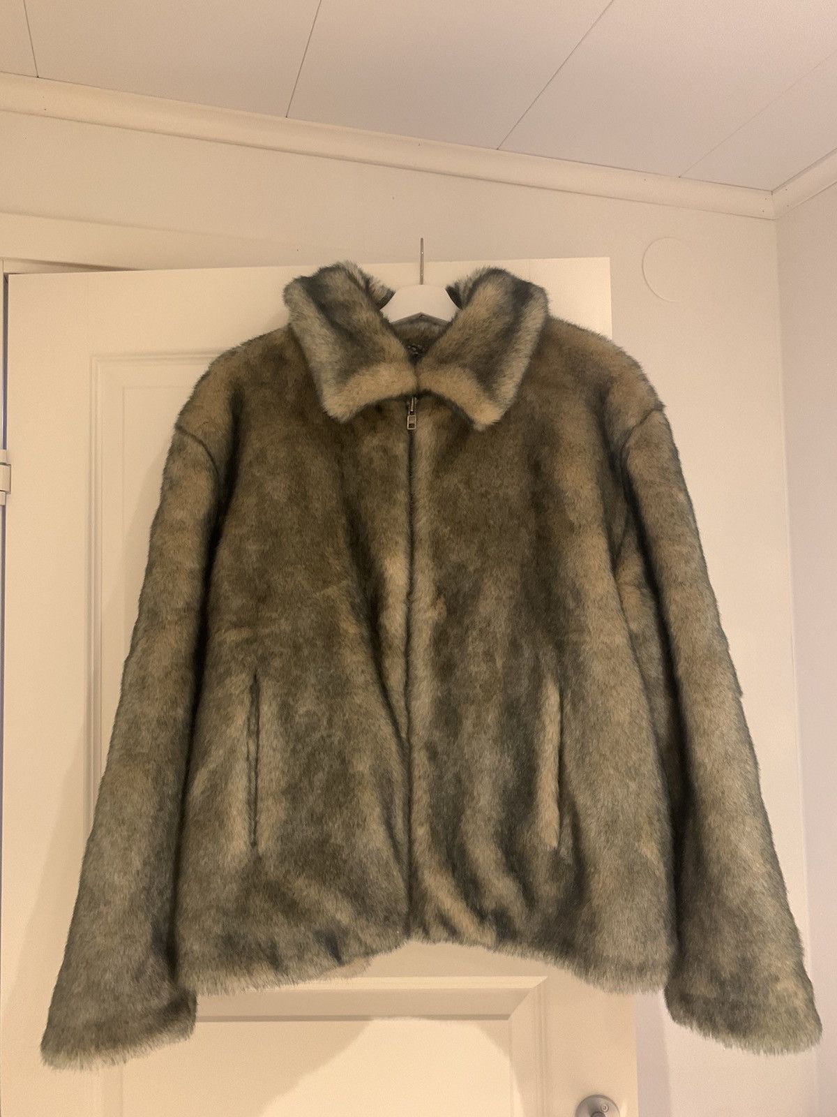 Gosha Rubchinskiy AW15 Faux Fur Jacket | Grailed