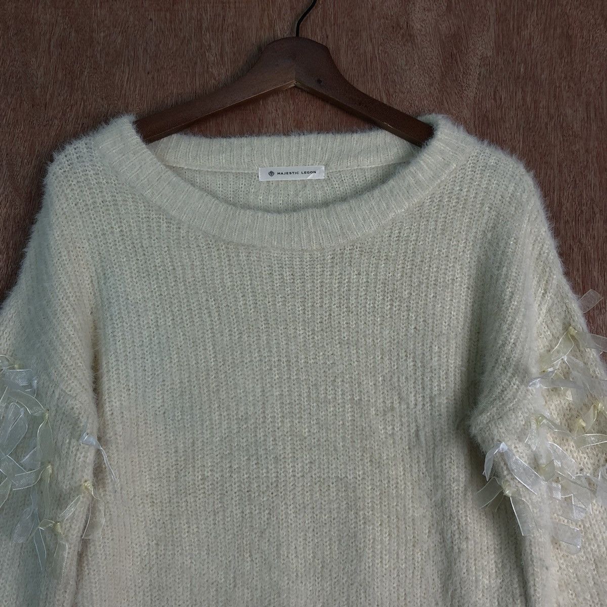 Homespun Knitwear DLL Majestic Legon shaggy fur Mohair Knitwear #c236 Size M / US 6-8 / IT 42-44 - 2 Thumbnail