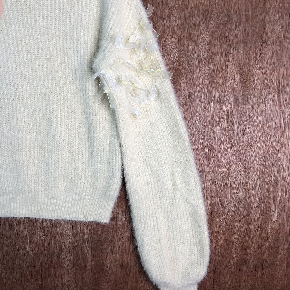 Homespun Knitwear DLL Majestic Legon shaggy fur Mohair Knitwear #c236 Size M / US 6-8 / IT 42-44 - 5 Thumbnail