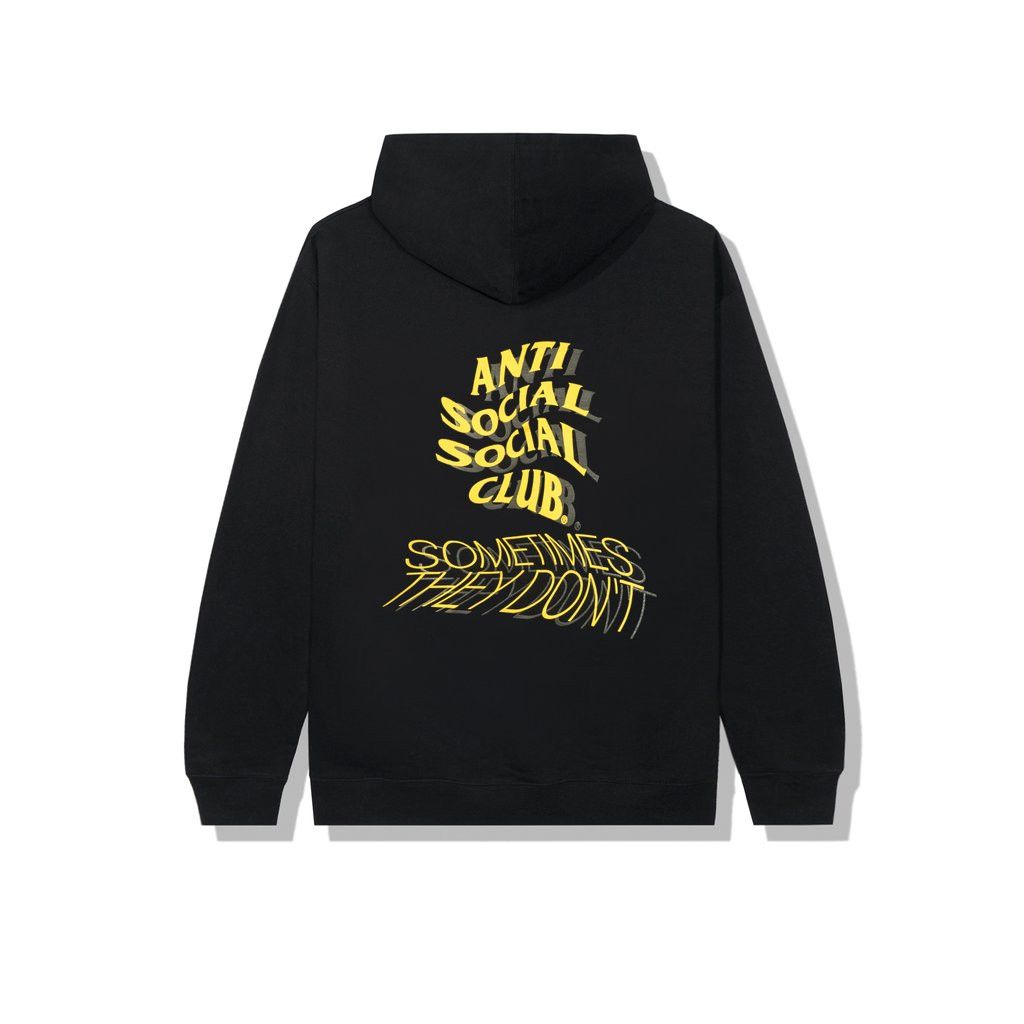 Anti Social Social Club DS Yellow ASSC Sometimes They Dont Black Hoodie BAPE FTP FOG Size US M / EU 48-50 / 2 - 6 Thumbnail