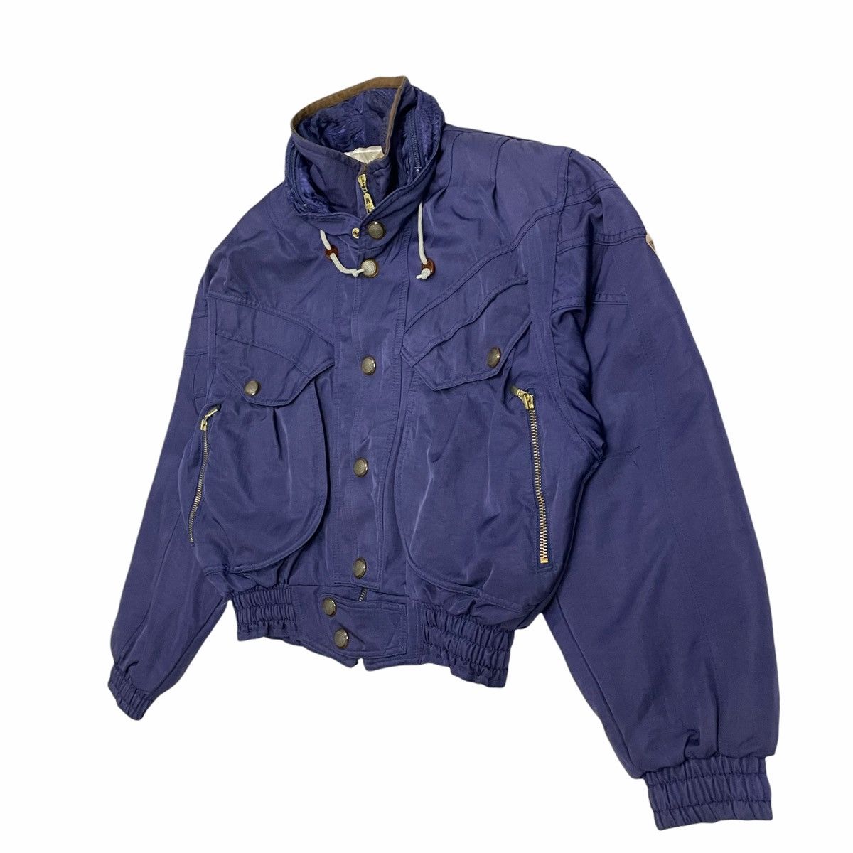 Designer × Vintage 💥80s Cropped Jean Claudie Killy Bomber Jacket Size US L / EU 52-54 / 3 - 2 Thumbnail