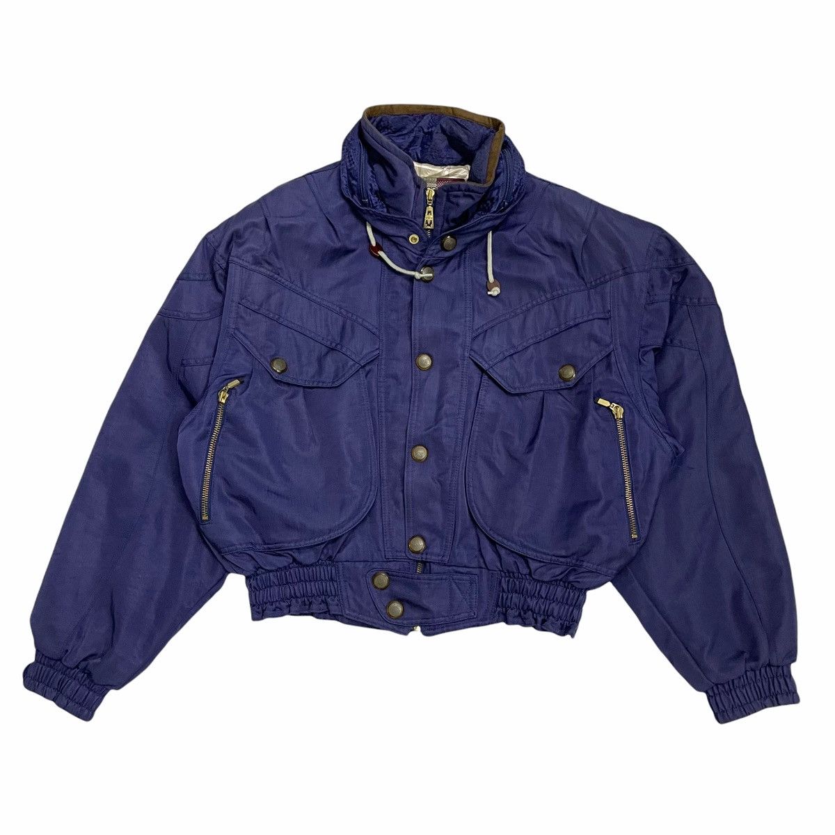 Designer × Vintage 💥80s Cropped Jean Claudie Killy Bomber Jacket Size US L / EU 52-54 / 3 - 1 Thumbnail