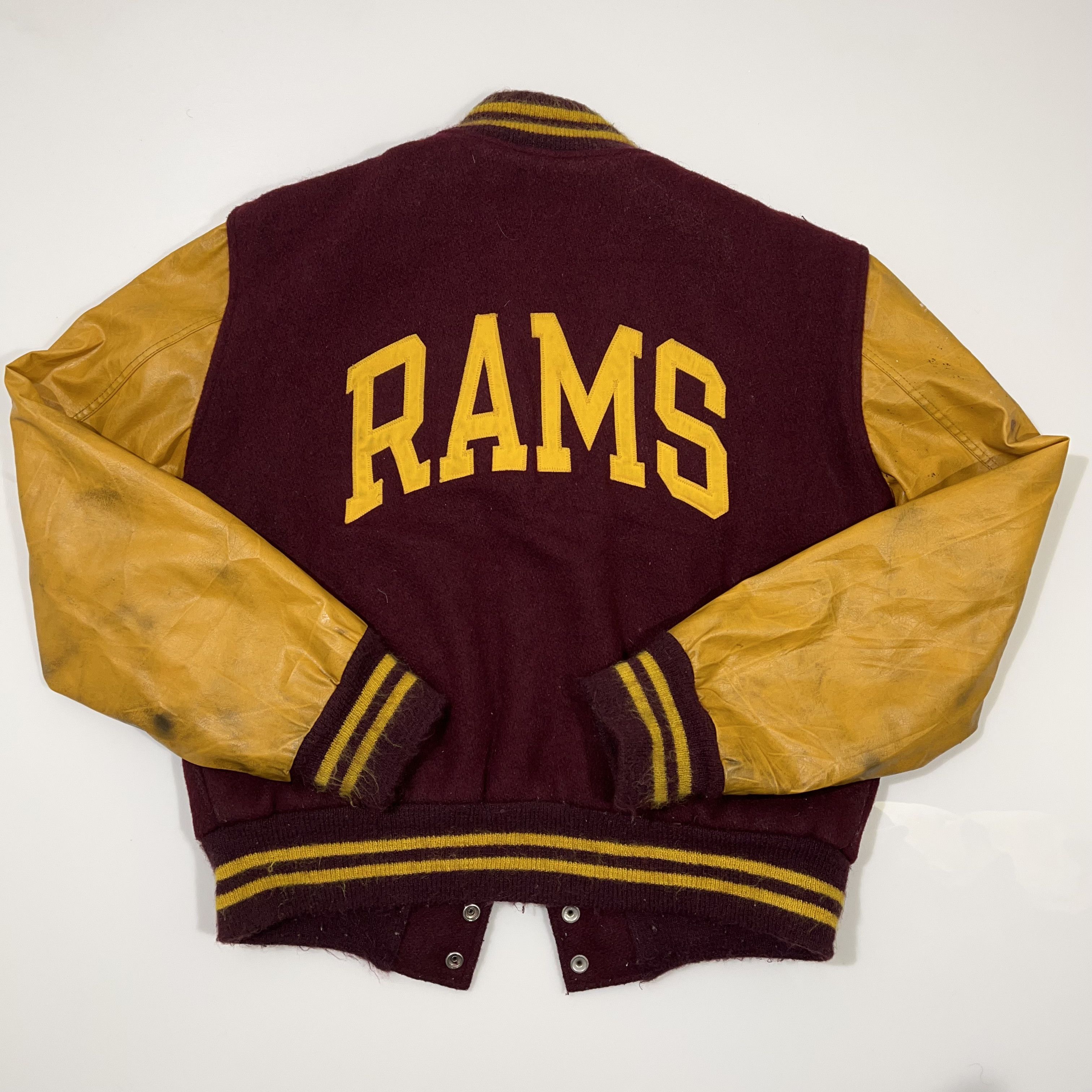 Vintage 80's Champion Rams Varsity Jacket