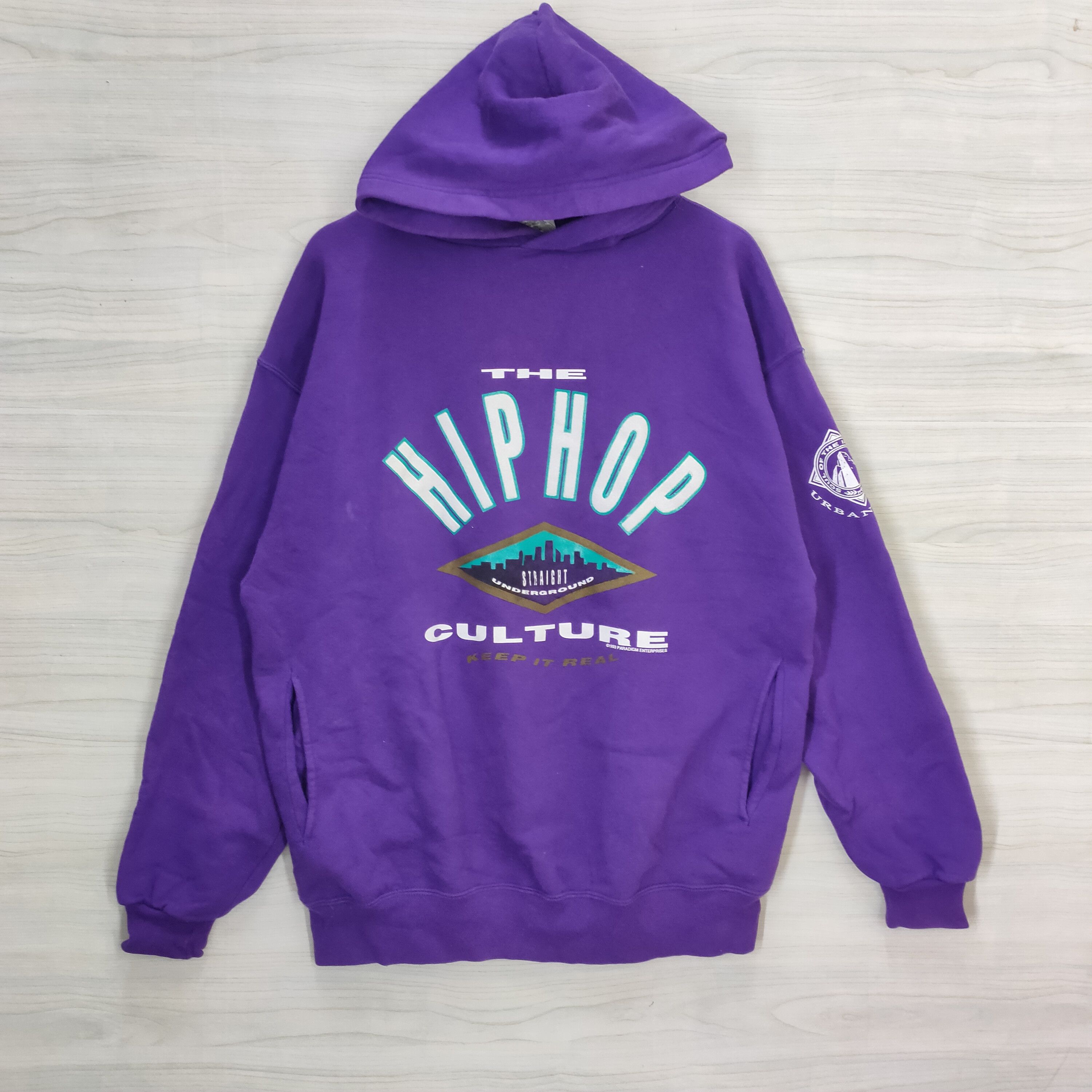 Vintage 90s Paradigm Enterprises The Hip hop Culture Hoodie Large Size US L / EU 52-54 / 3 - 1 Thumbnail