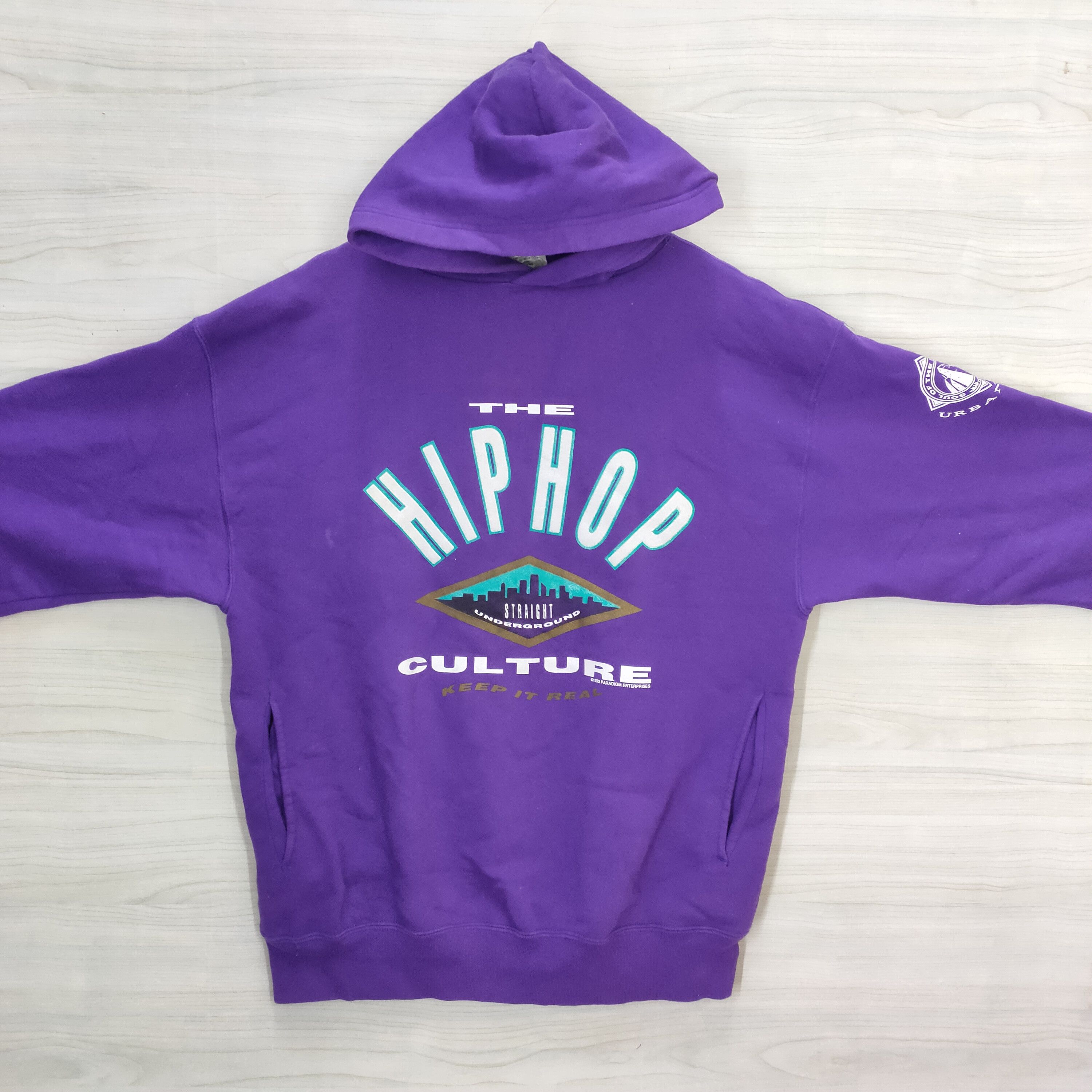 Vintage 90s Paradigm Enterprises The Hip hop Culture Hoodie Large Size US L / EU 52-54 / 3 - 3 Thumbnail