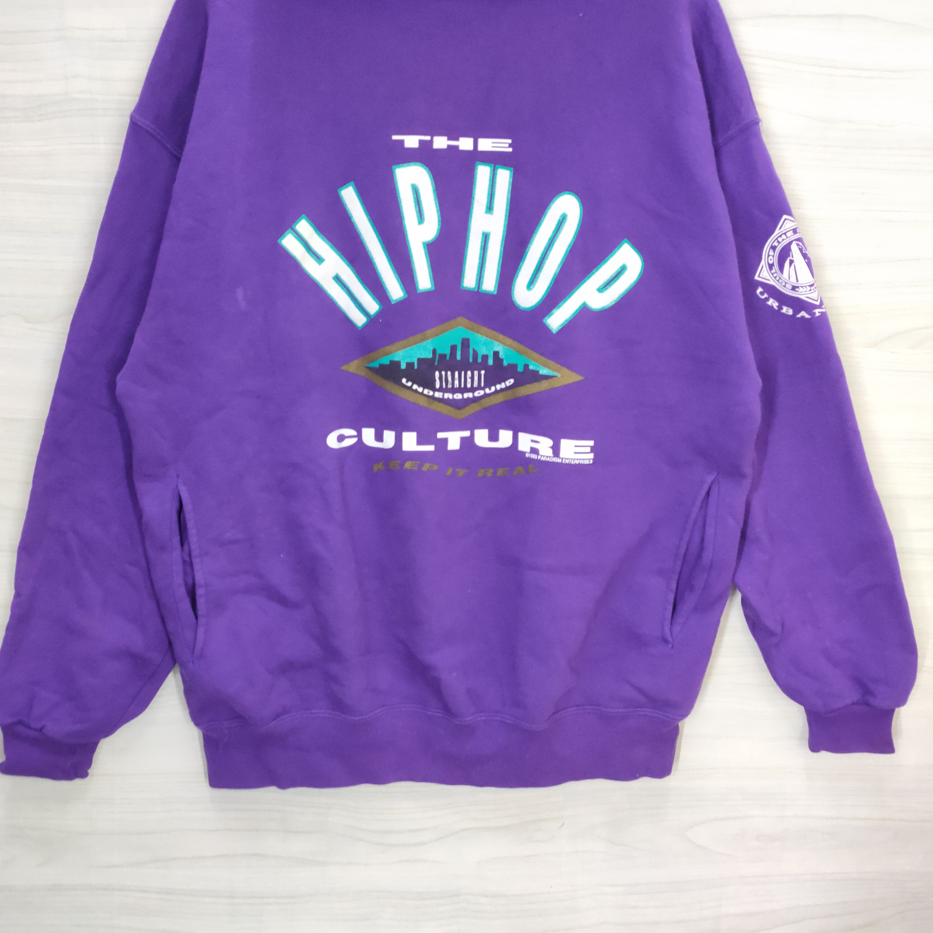 Vintage 90s Paradigm Enterprises The Hip hop Culture Hoodie Large Size US L / EU 52-54 / 3 - 5 Thumbnail