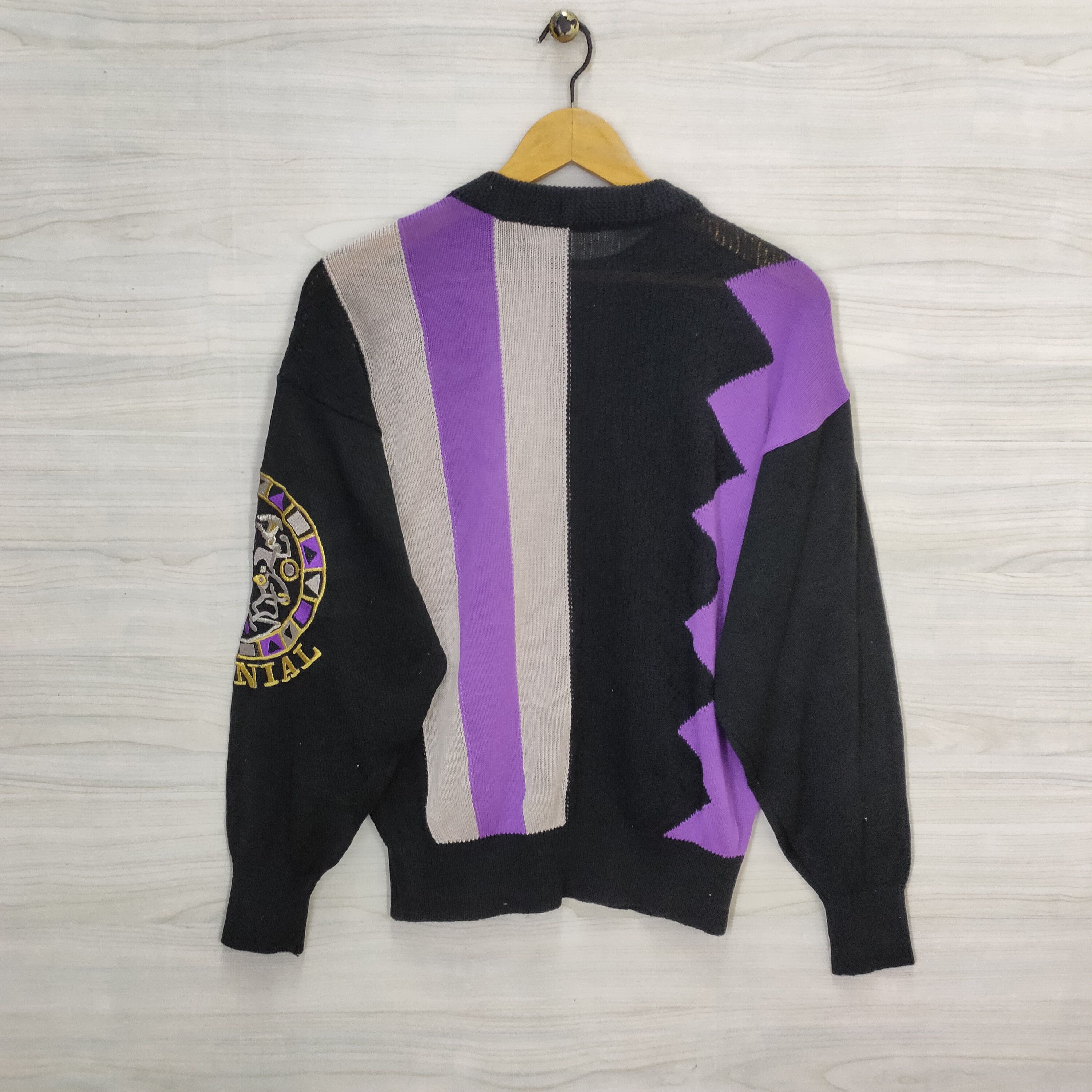 Designer × Japanese Brand × Vintage Vtg 90s Colonial Knit Sweater / gift for her Size US M / EU 48-50 / 2 - 3 Thumbnail