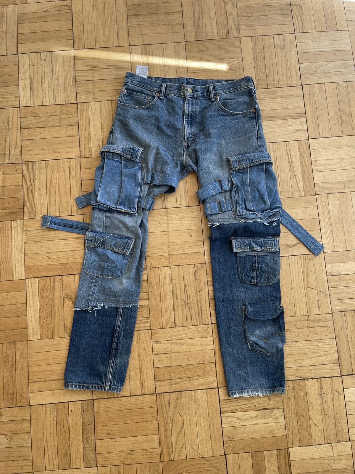 Kody Phillips Kody Phillips - Reconstructed Denim Jeans Size US 33 - 1 Thumbnail
