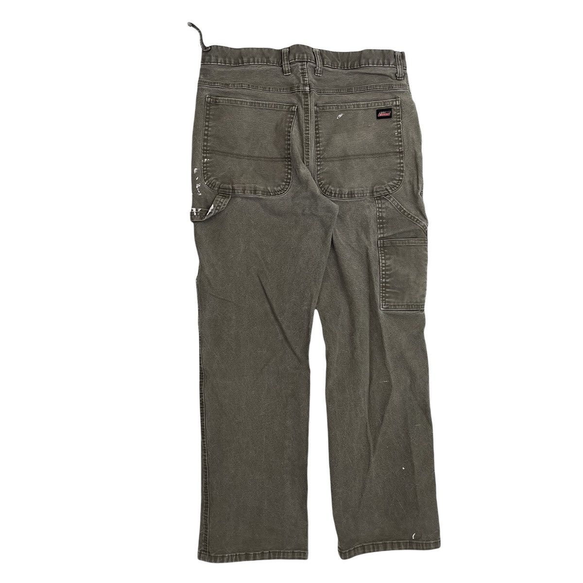 Dickies Distressed Painted Dickies Carpenter Pants Olive Stone Green Size US 32 / EU 48 - 2 Thumbnail