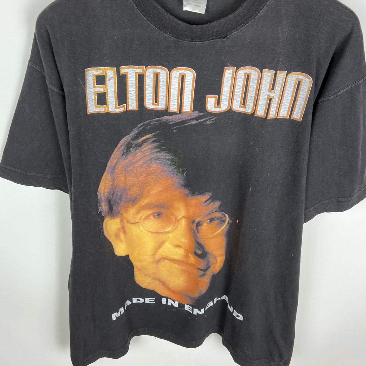 Band Tees Vintage 90s Rare Elton John Made in England German tour tee Size US XL / EU 56 / 4 - 4 Thumbnail