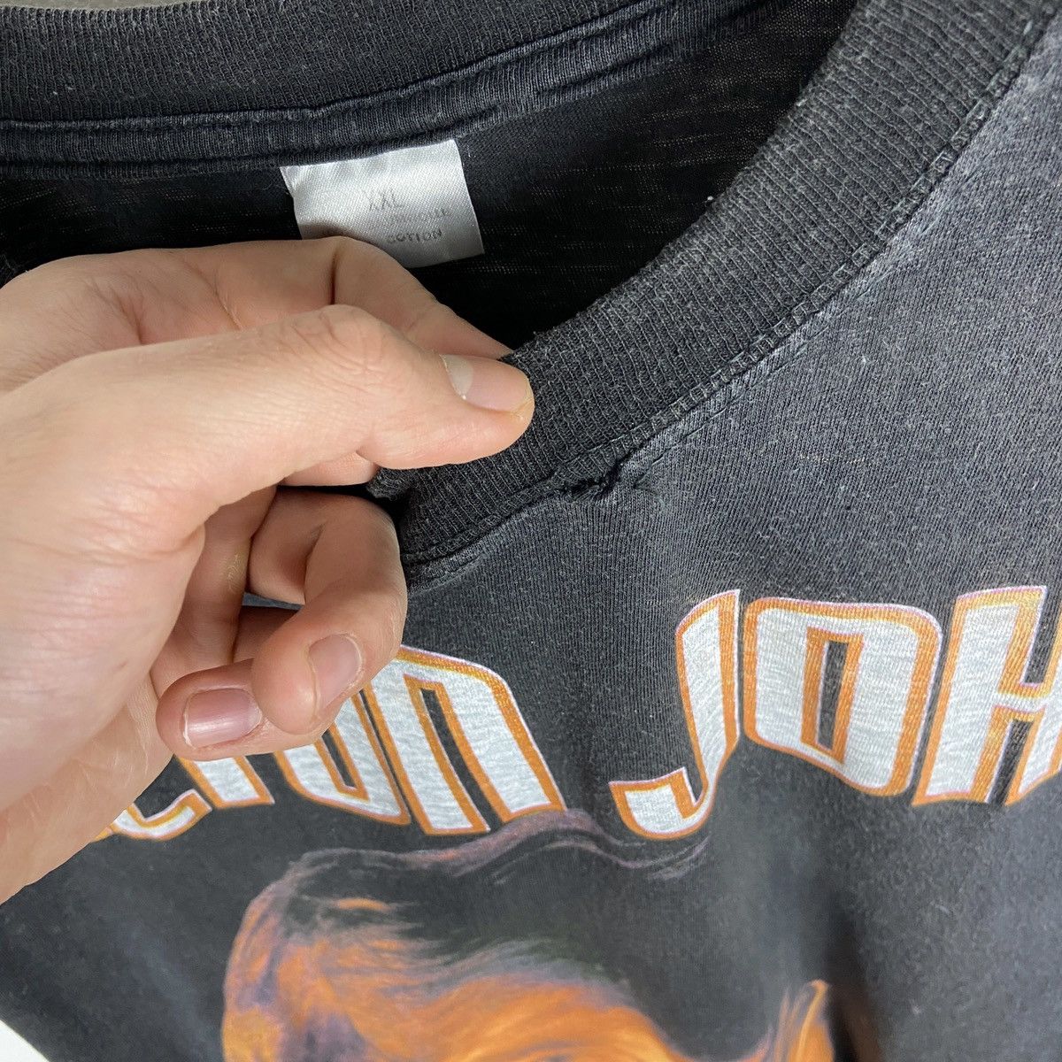 Band Tees Vintage 90s Rare Elton John Made in England German tour tee Size US XL / EU 56 / 4 - 5 Thumbnail