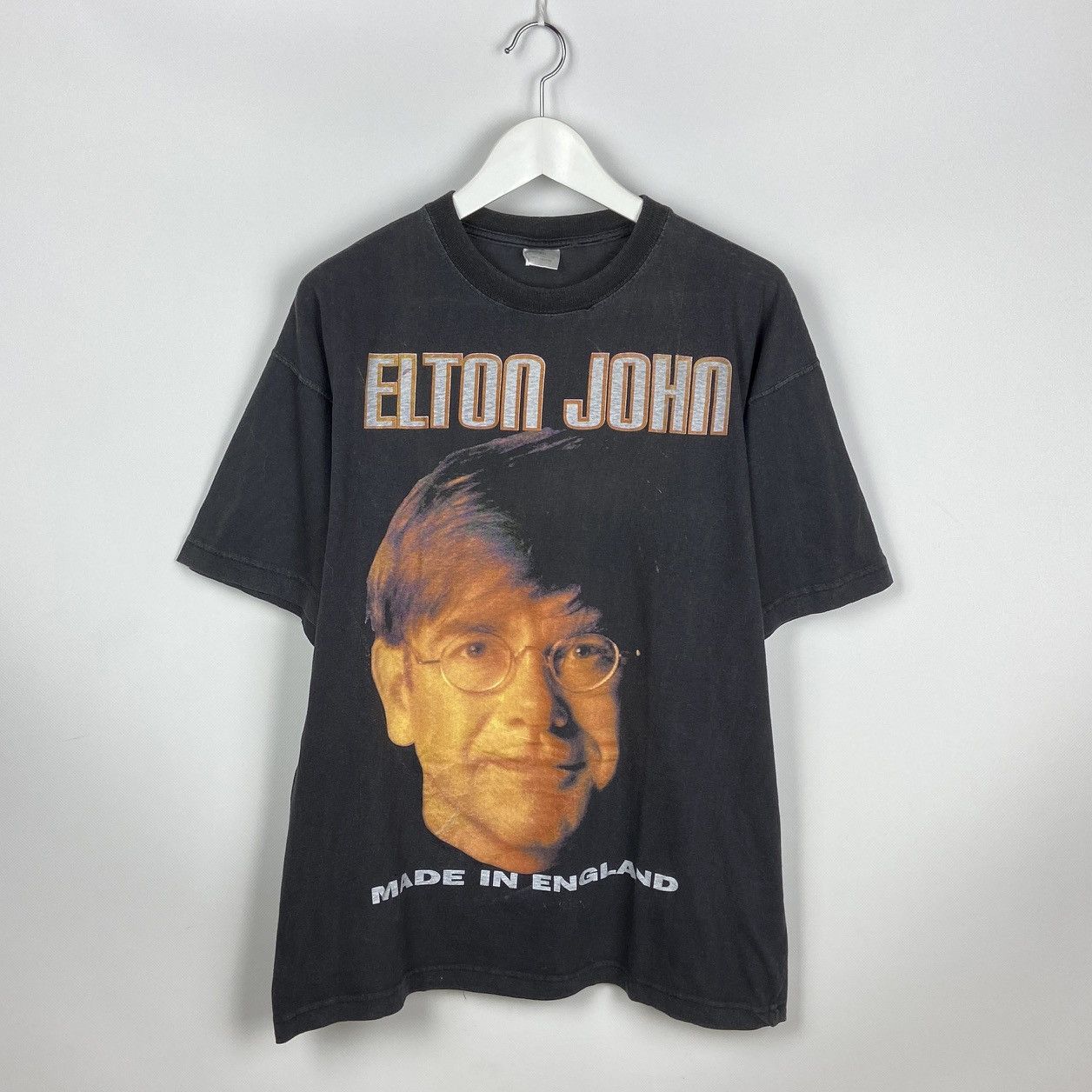 Band Tees Vintage 90s Rare Elton John Made in England German tour tee Size US XL / EU 56 / 4 - 1 Thumbnail