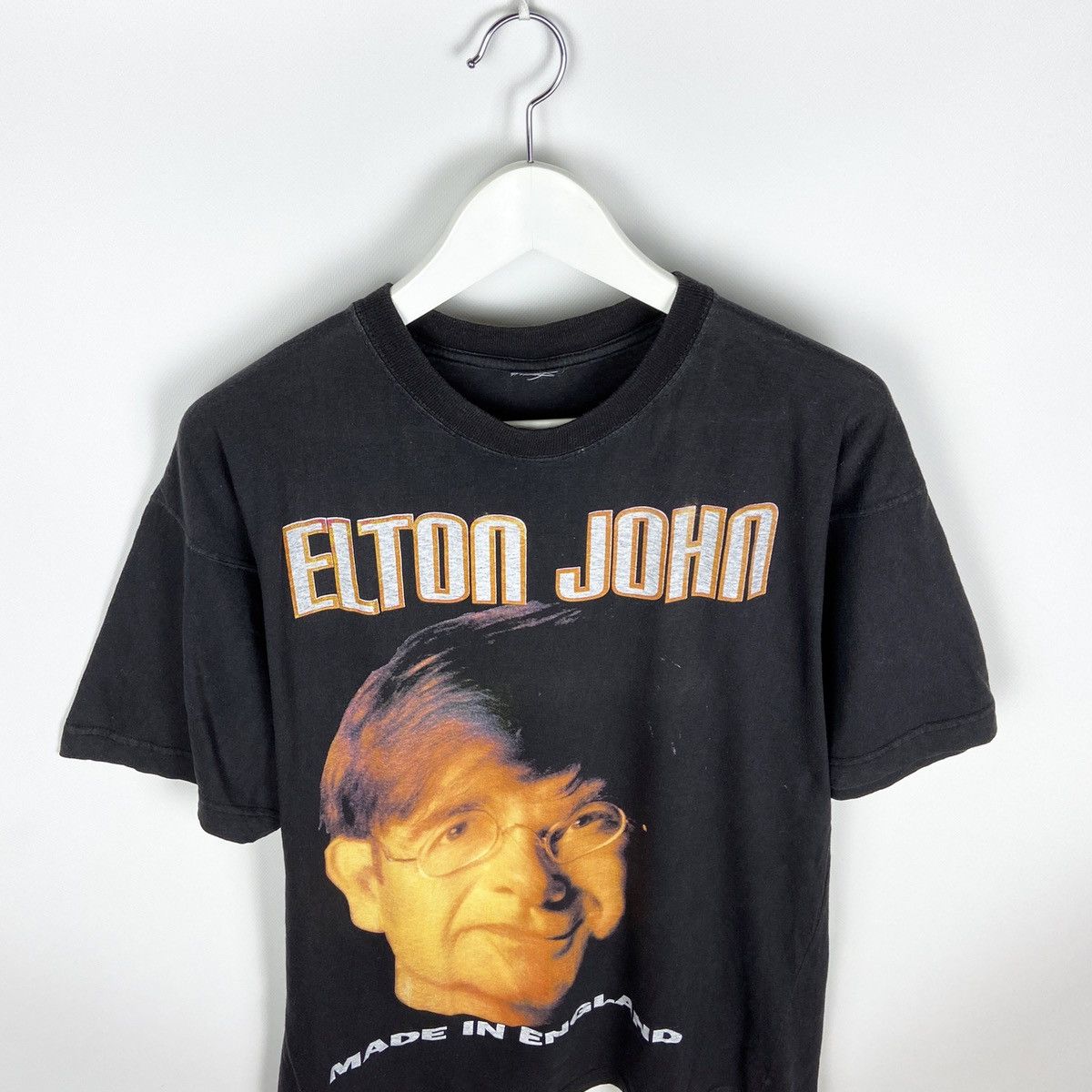 Band Tees × Vintage Vintage 90s Elton John Made in England German tour tee rare Size US XL / EU 56 / 4 - 3 Thumbnail