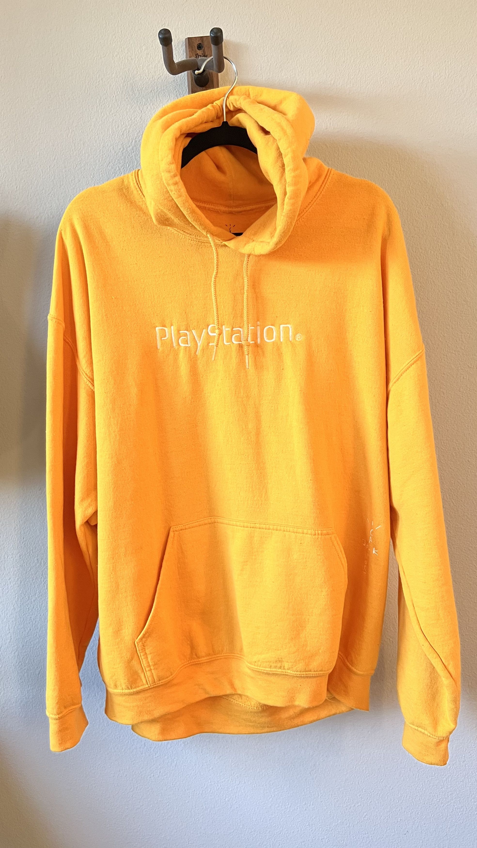 Travis Scott Yellow Travis Scott Playstation Hoodie Grailed