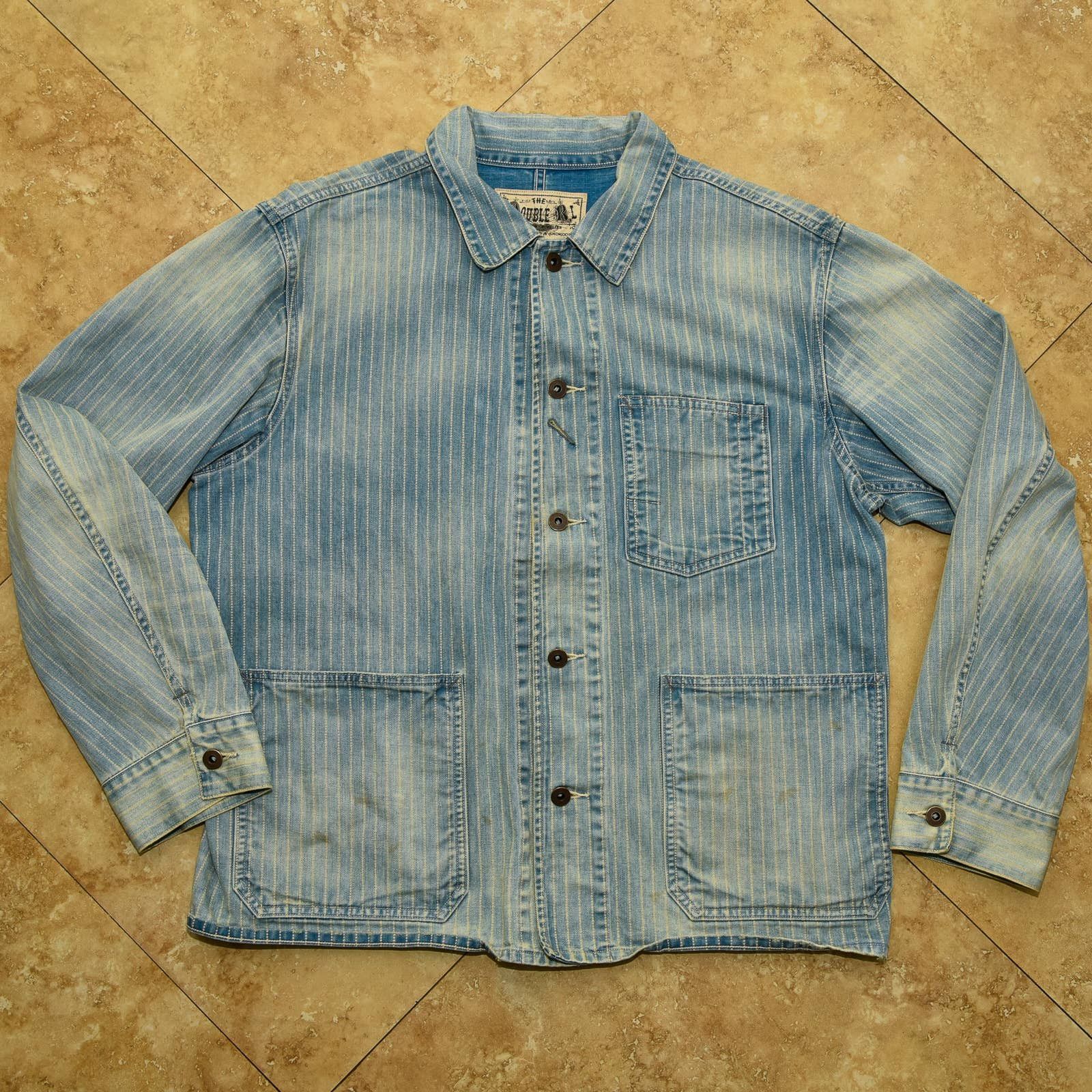 RRL Ralph Lauren RRL Ralph Lauren RRL Indigo Striped Twill Jacket