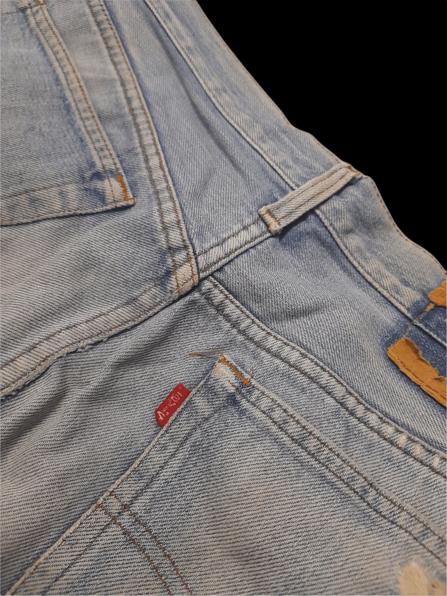 Levi's × Vintage 90s 501 SELVEDGE DENIM 555 USA DISTRESSED (D613) Size US 31 - 8 Thumbnail