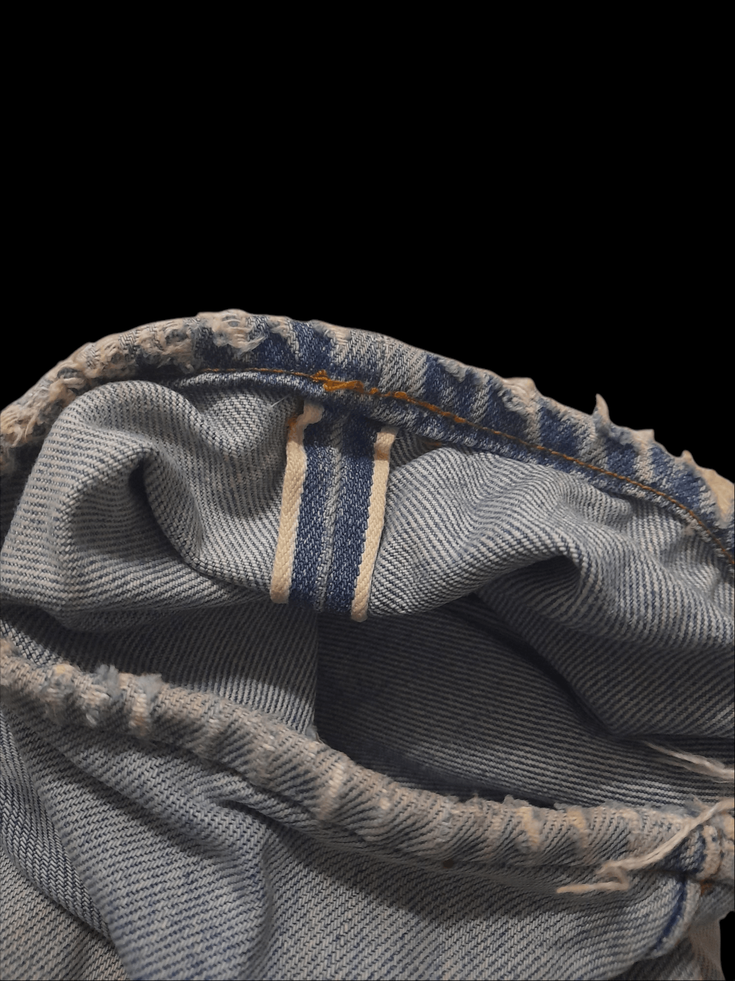 Levi's × Vintage 90s 501 SELVEDGE DENIM 555 USA DISTRESSED (D613) Size US 31 - 13 Thumbnail