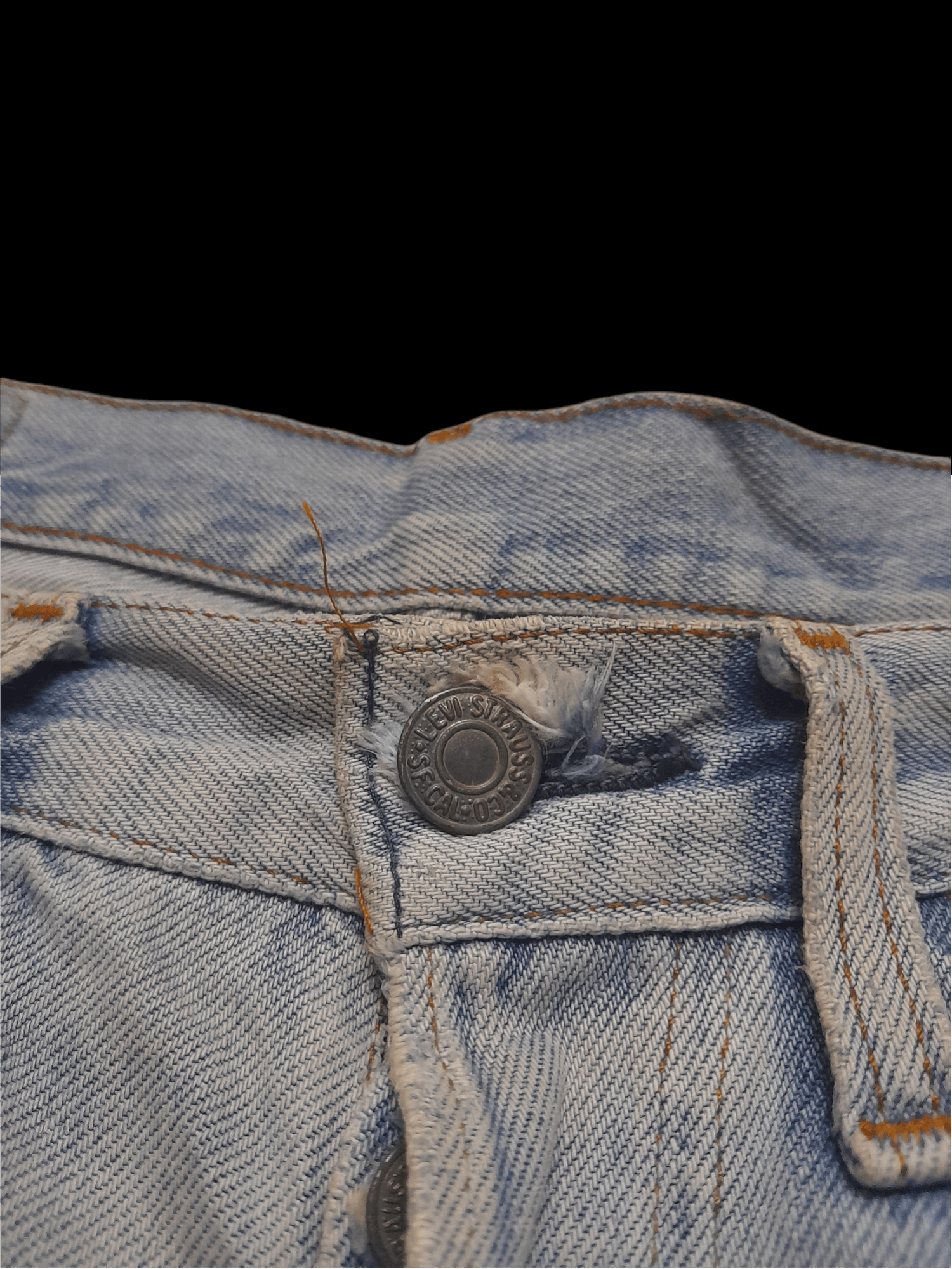 Levi's × Vintage 90s 501 SELVEDGE DENIM 555 USA DISTRESSED (D613) Size US 31 - 6 Thumbnail