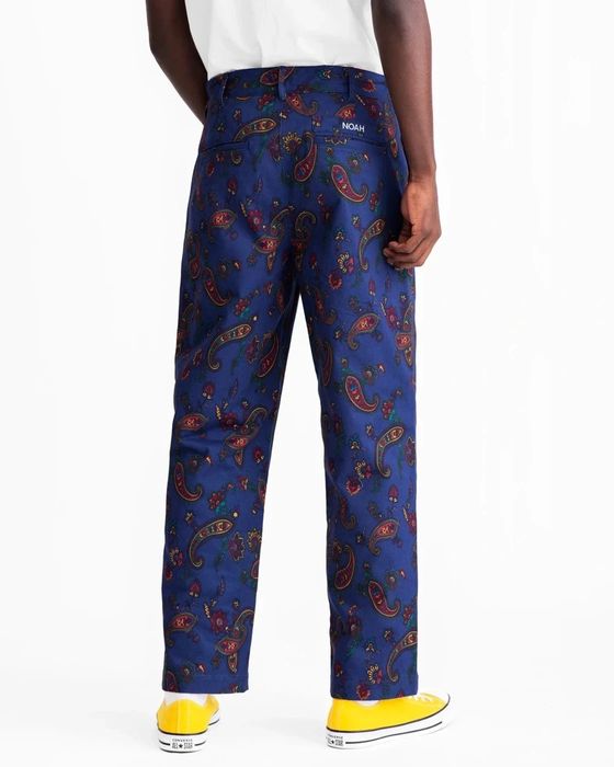 Noah Blue Paisley Pant - 32 | Grailed