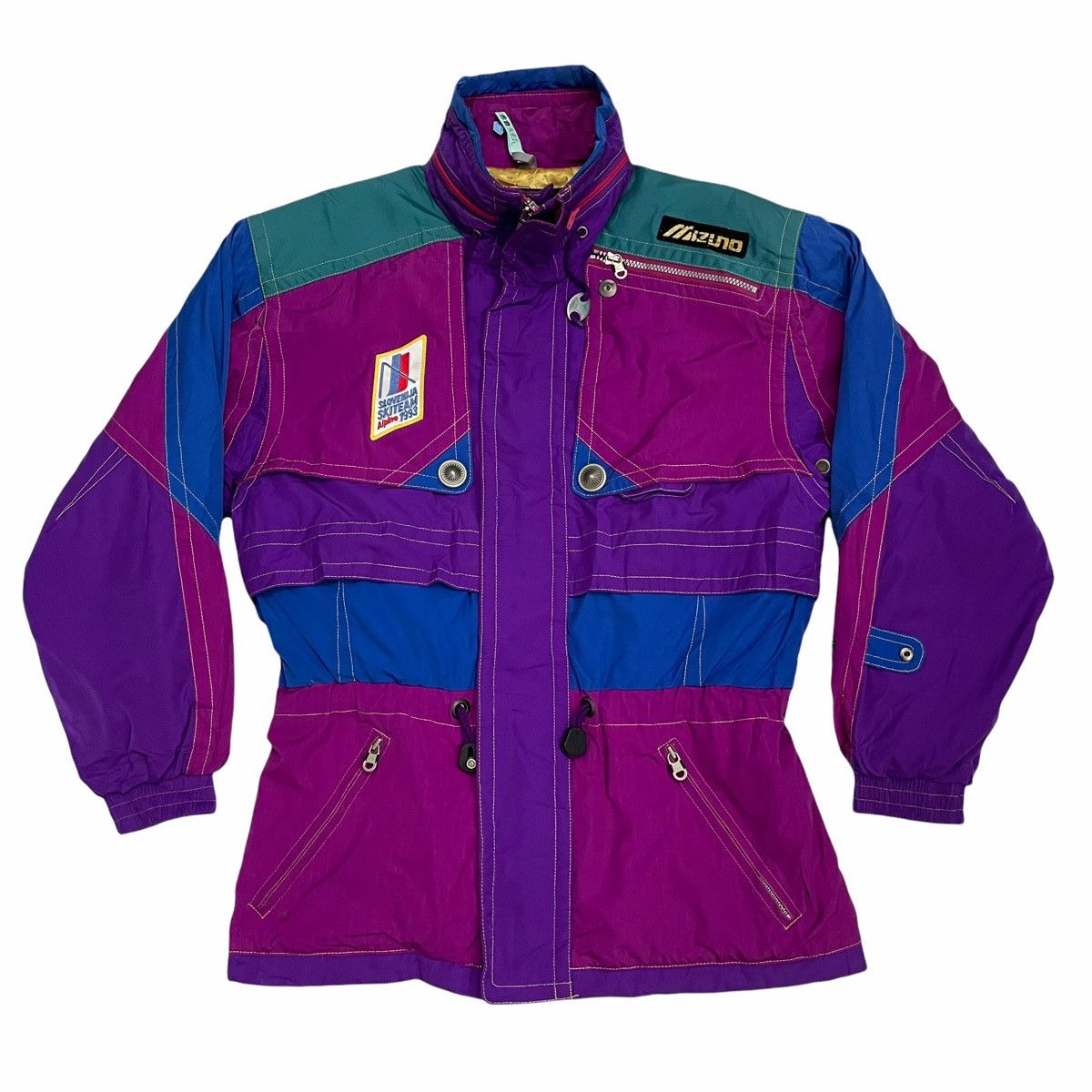 Japanese Brand × Mizuno × Sasquatchfabrix 💥80s Mizuno Skiteam Alpine Winter Multicoloured Jacket Size US M / EU 48-50 / 2 - 1 Thumbnail