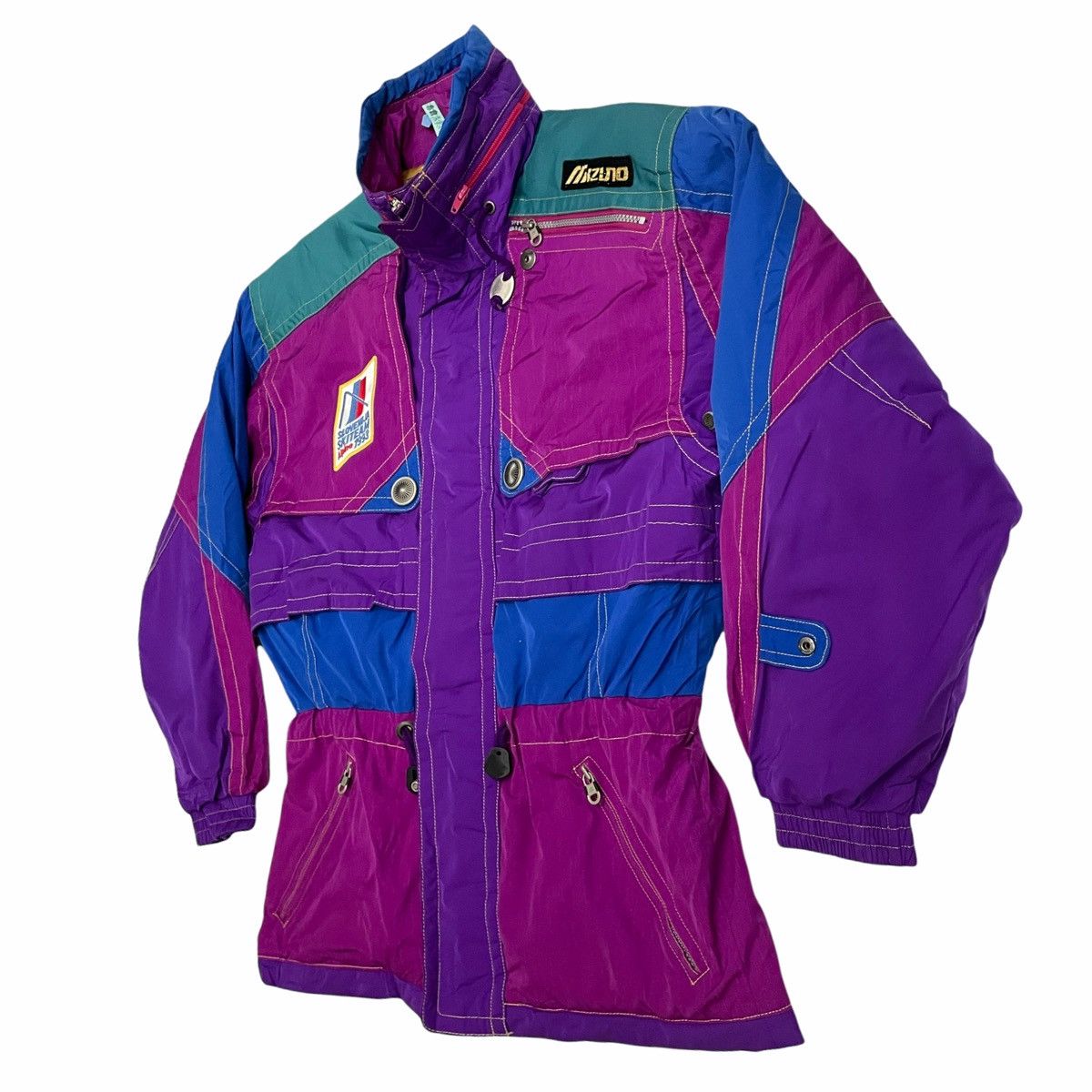 Japanese Brand × Mizuno × Sasquatchfabrix 💥80s Mizuno Skiteam Alpine Winter Multicoloured Jacket Size US M / EU 48-50 / 2 - 2 Thumbnail
