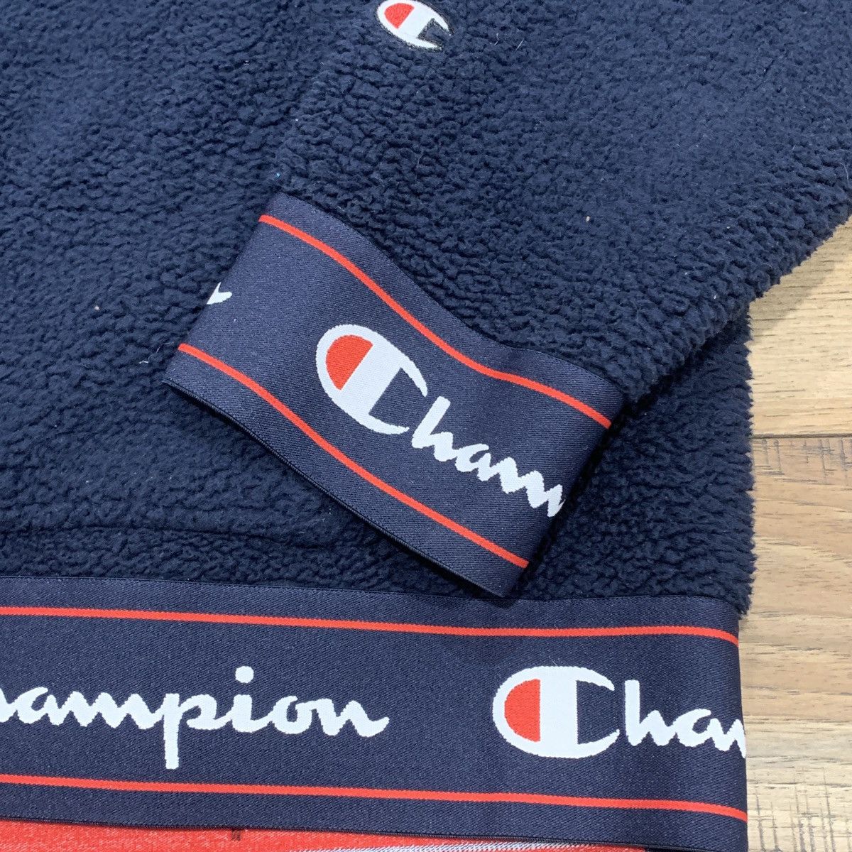 Champion Champion Half-Zip Sherpa Big “C” Hoodie Size US XL / EU 56 / 4 - 4 Thumbnail