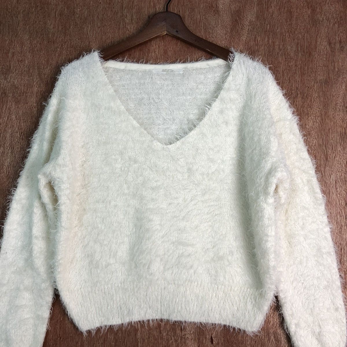 Japanese Brand DLL Nice Claup Mohair Soft Fur Shag Shaggy Knitwear #c238 Size M / US 6-8 / IT 42-44 - 3 Thumbnail