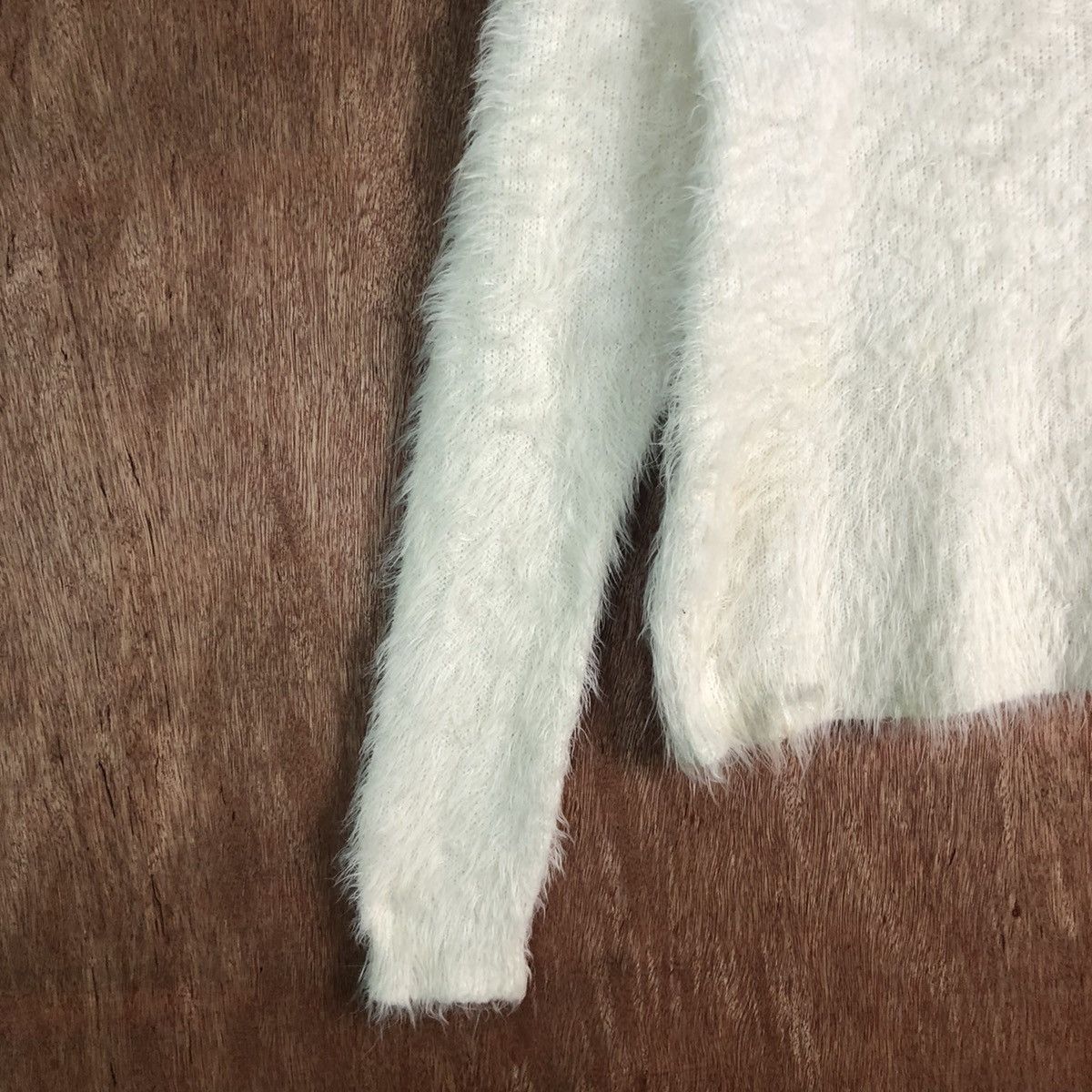 Japanese Brand DLL Colza crop top Mohair Shag Shaggy fur Knitwear #c228 Size S / US 4 / IT 40 - 6 Thumbnail