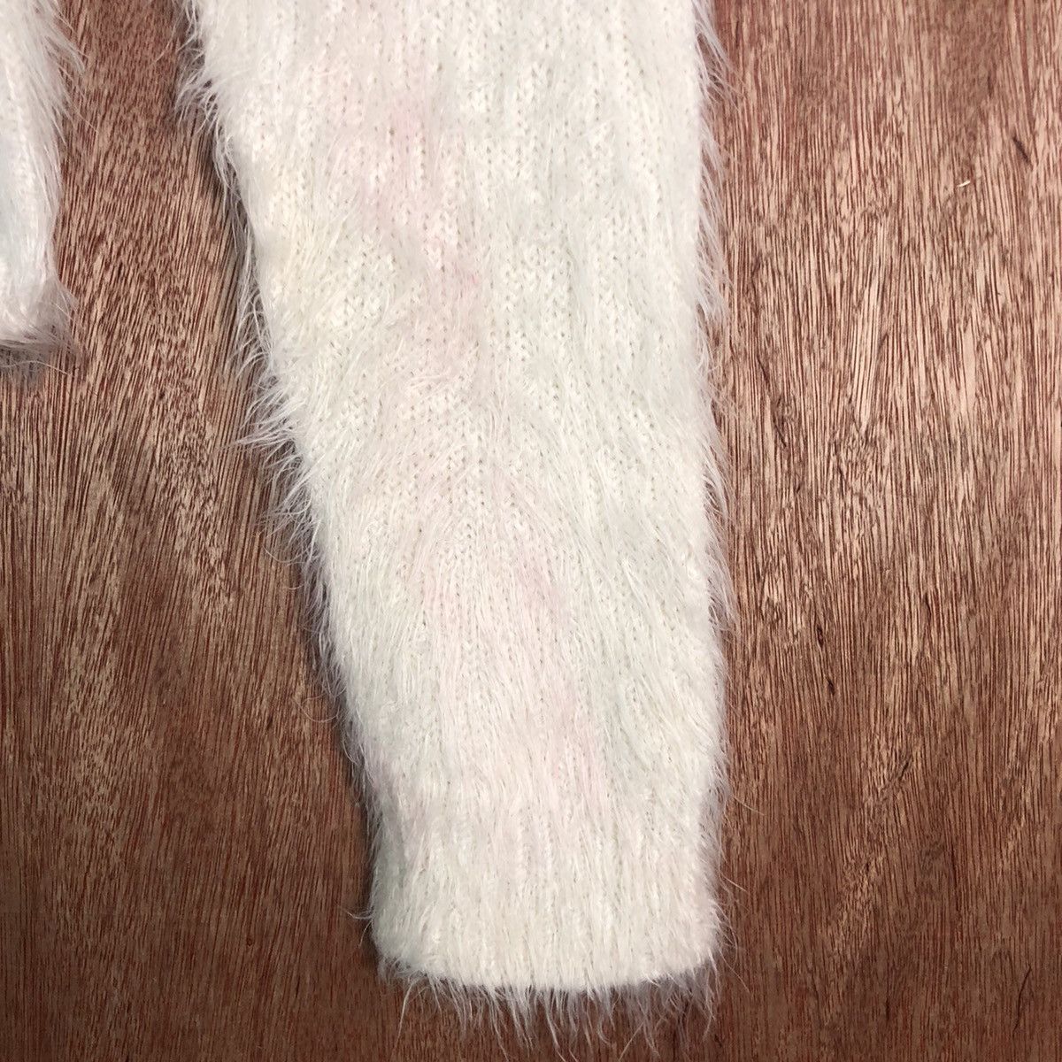 Japanese Brand DLL Colza crop top Mohair Shag Shaggy fur Knitwear #c228 Size S / US 4 / IT 40 - 3 Thumbnail