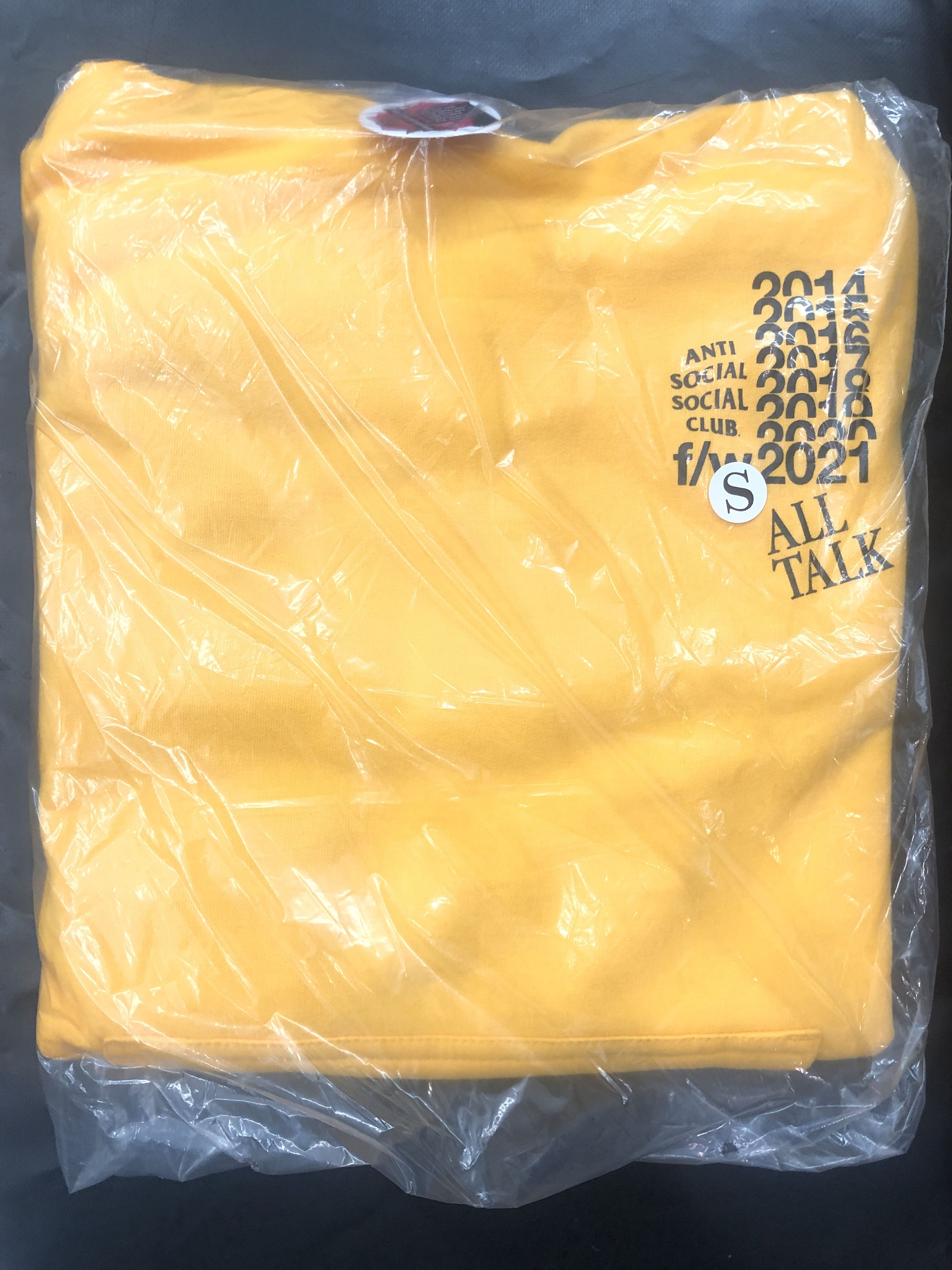 Anti Social Social Club DS F/W Black ASSC All Talk On A Blog Gold Hoodie FTP FOG CDG Size US S / EU 44-46 / 1 - 2 Thumbnail