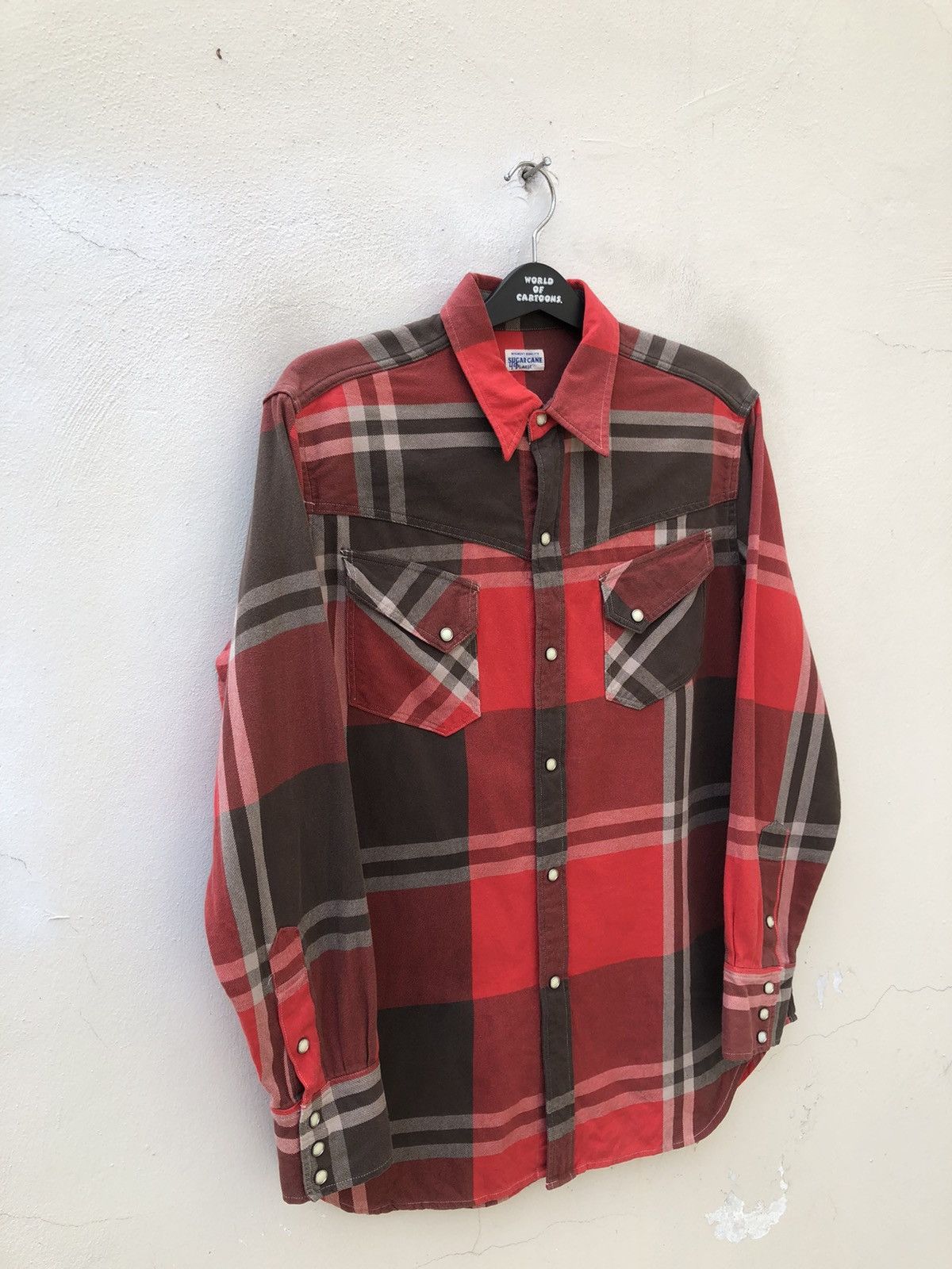 Sugar Cane Vintage Sugar Cane Checks Flannel Western Shirt Size US L / EU 52-54 / 3 - 6 Thumbnail