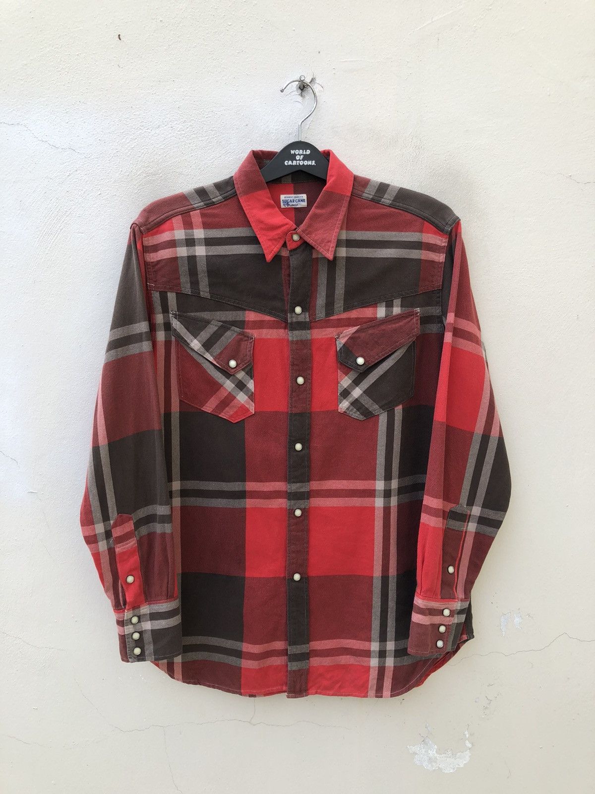 Sugar Cane Vintage Sugar Cane Checks Flannel Western Shirt Size US L / EU 52-54 / 3 - 1 Thumbnail