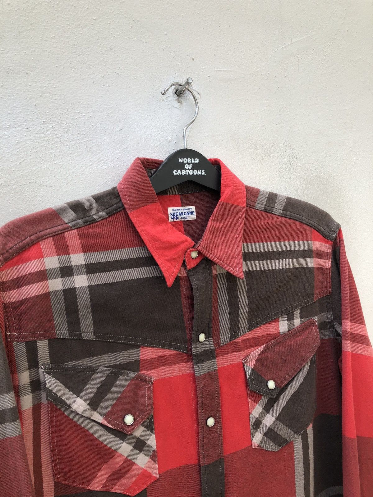 Sugar Cane Vintage Sugar Cane Checks Flannel Western Shirt Size US L / EU 52-54 / 3 - 7 Thumbnail