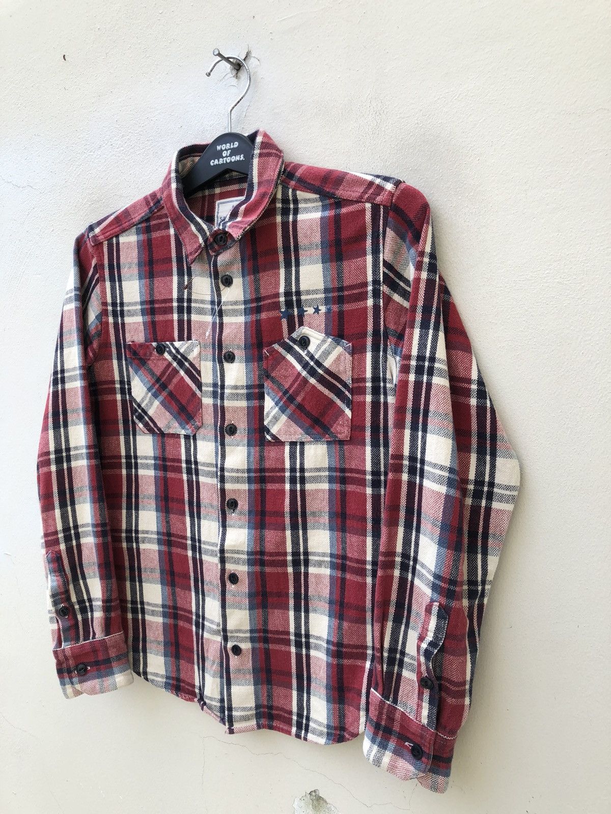 Vintage SECOURS Japan All Natural Material Checks Flannel Shirt Size US S / EU 44-46 / 1 - 7 Thumbnail