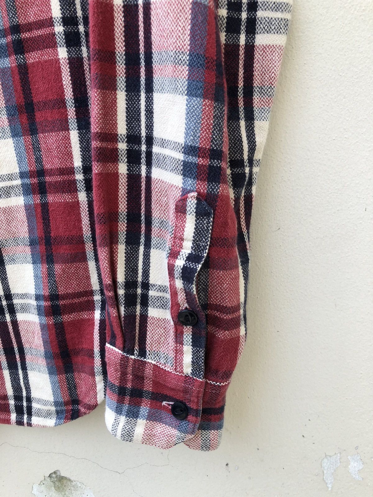 Vintage SECOURS Japan All Natural Material Checks Flannel Shirt Size US S / EU 44-46 / 1 - 6 Thumbnail