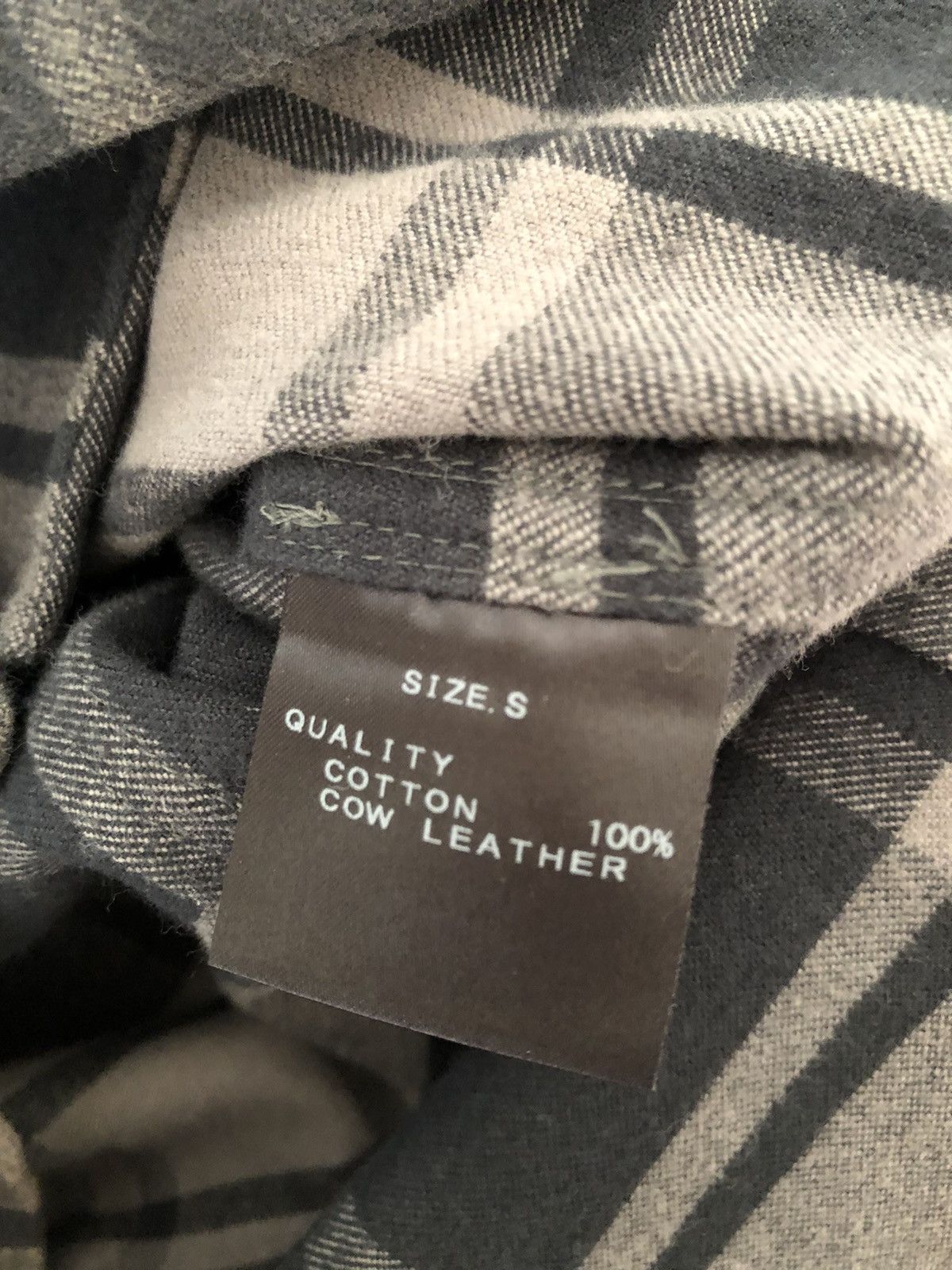 roarguns Coal Black Japan Cow Leather Outlaws Flannel Shirt Size US S / EU 44-46 / 1 - 14 Thumbnail