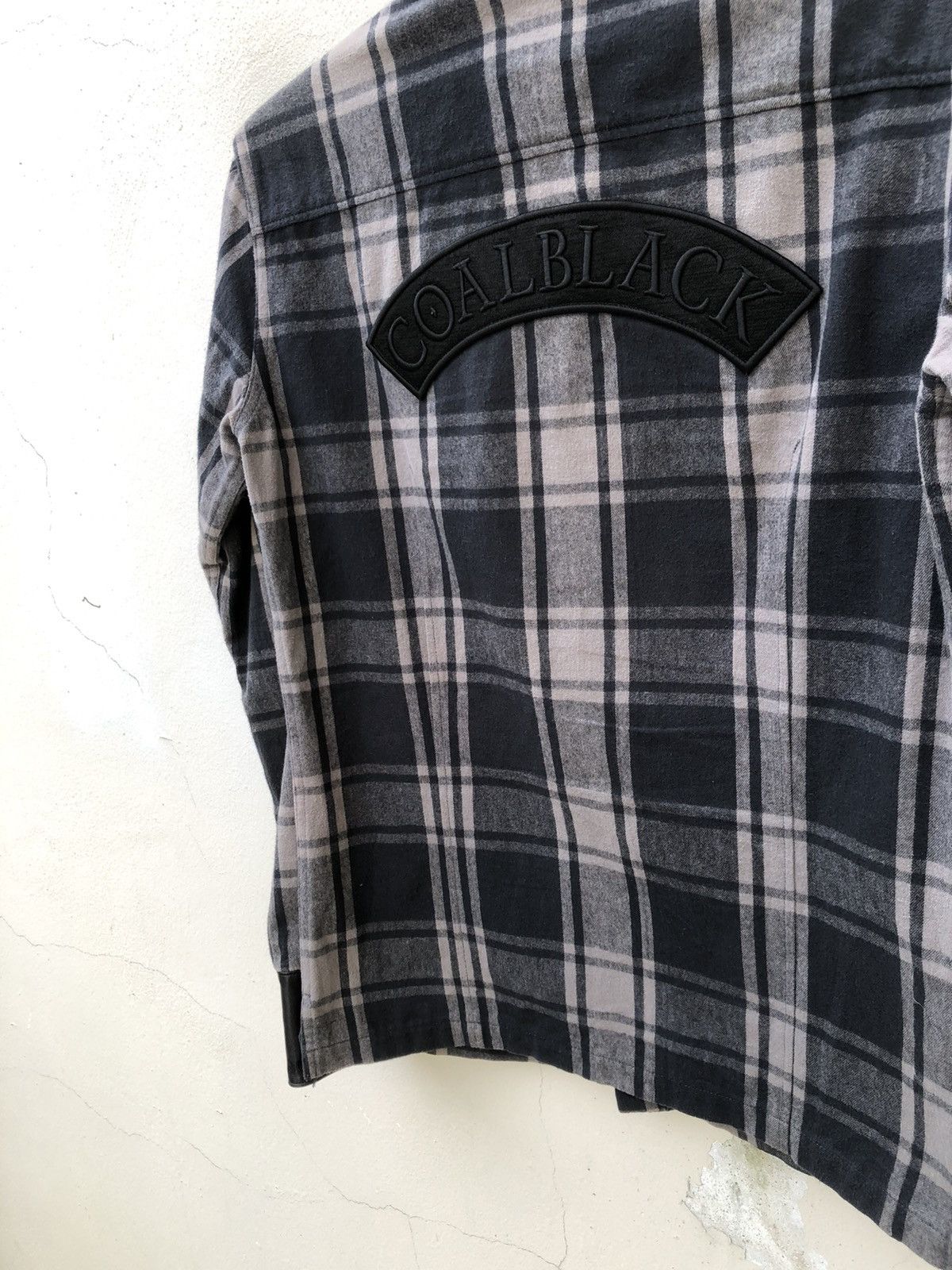roarguns Coal Black Japan Cow Leather Outlaws Flannel Shirt Size US S / EU 44-46 / 1 - 3 Thumbnail