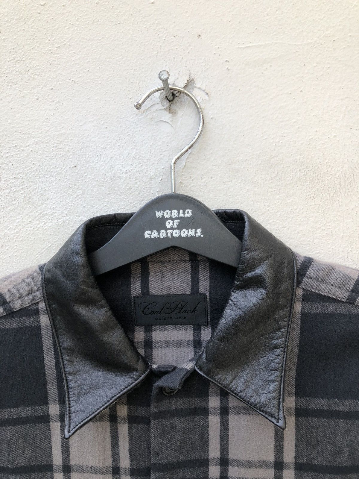 roarguns Coal Black Japan Cow Leather Outlaws Flannel Shirt Size US S / EU 44-46 / 1 - 5 Thumbnail