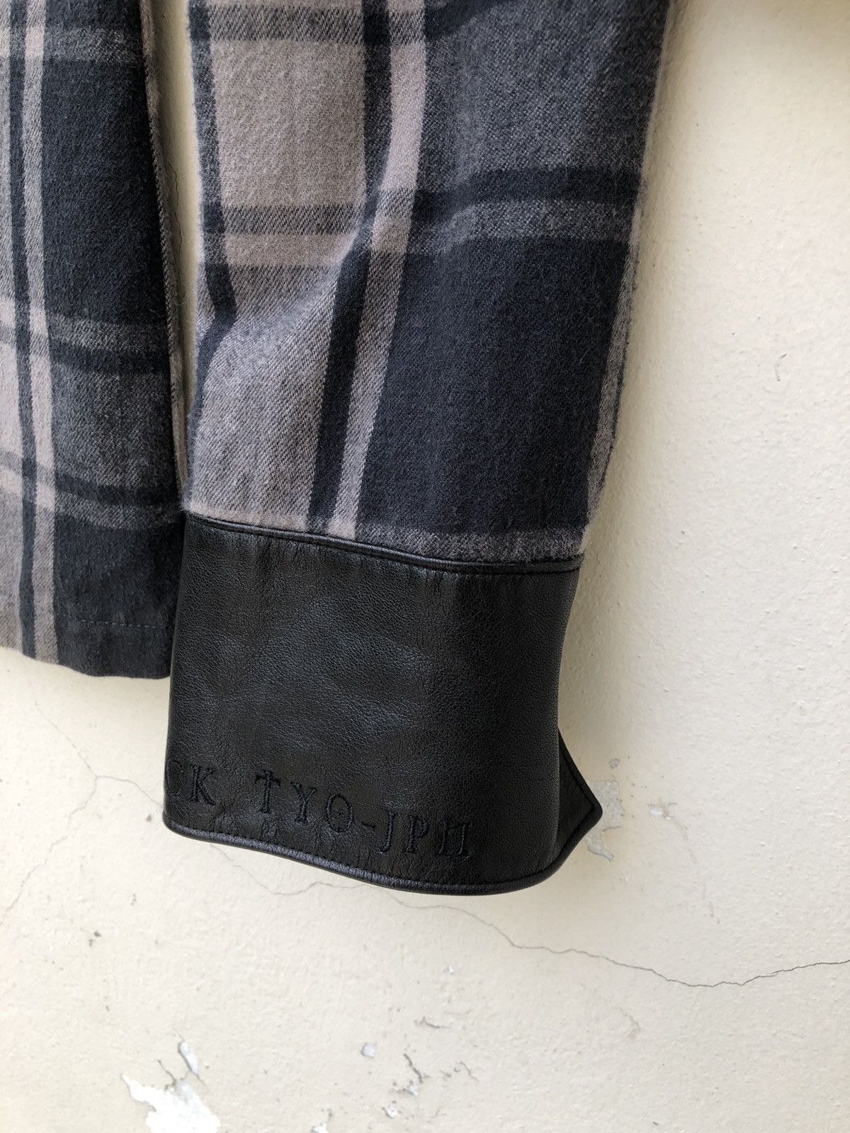 roarguns Coal Black Japan Cow Leather Outlaws Flannel Shirt Size US S / EU 44-46 / 1 - 9 Thumbnail