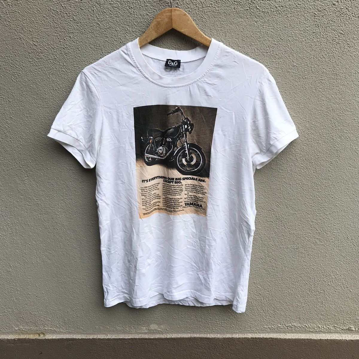DOLCE and GABBANA yamaha photo tee